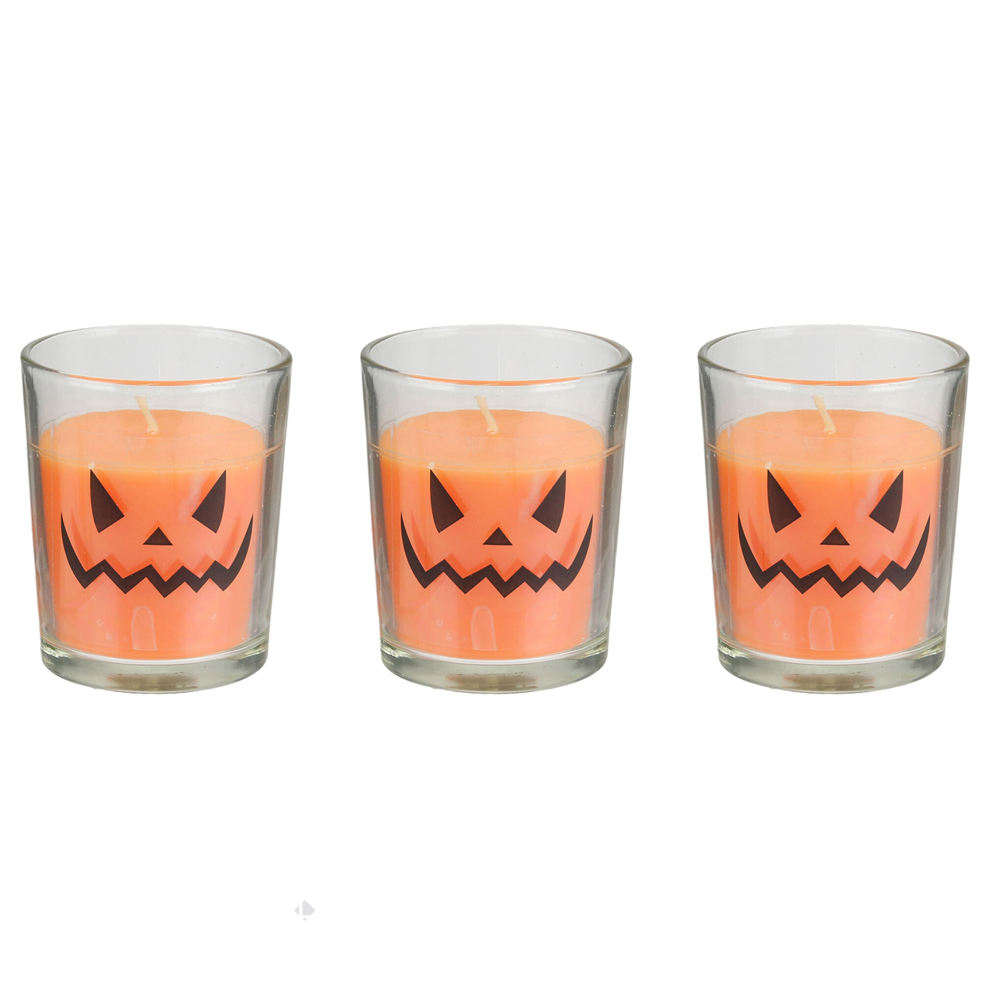 Lot De 3 Bougies Parfumées Vanille Halloween Jack