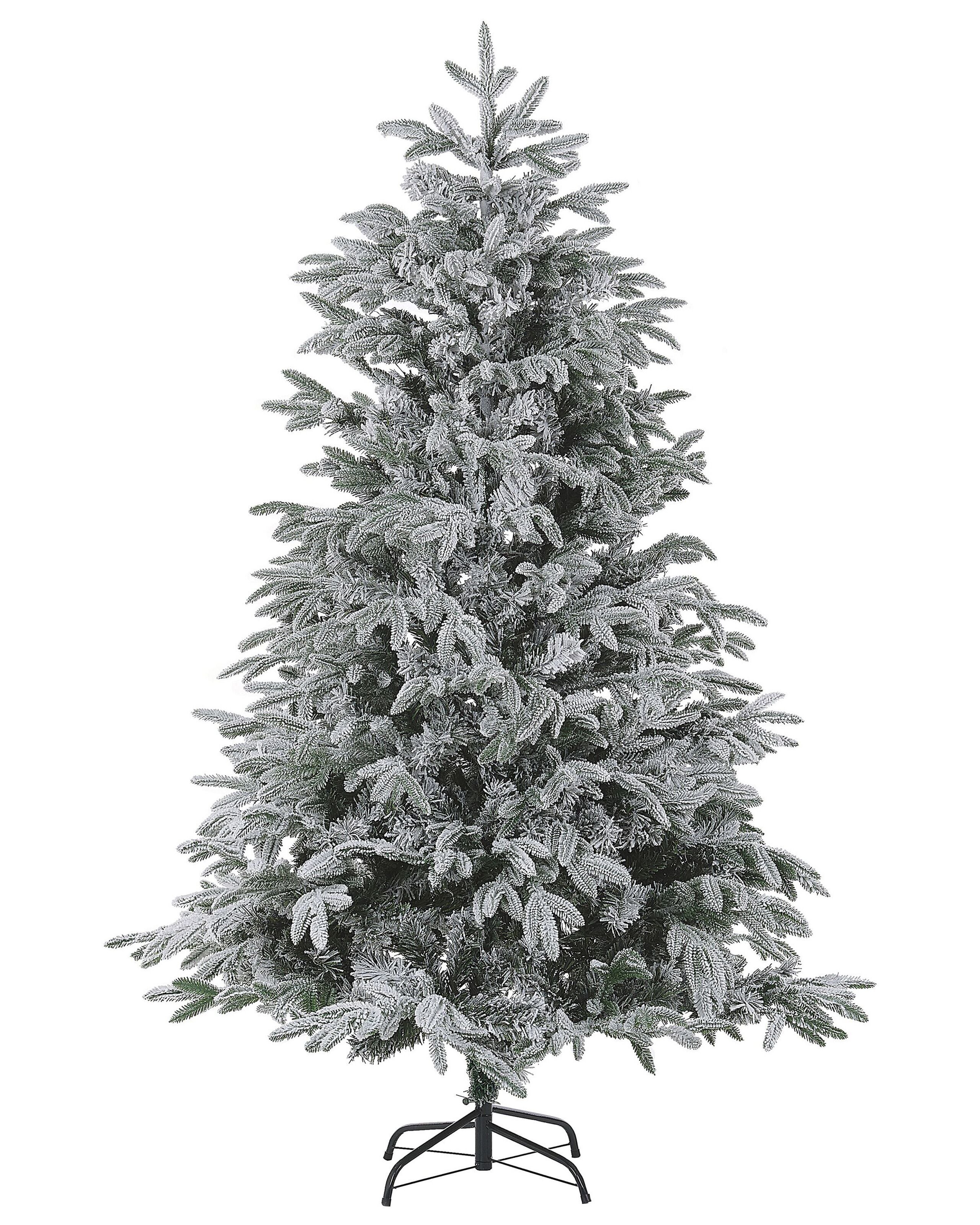 Sapin De Noël Artificiel Enneigé Bassie 210 Cm Blanc