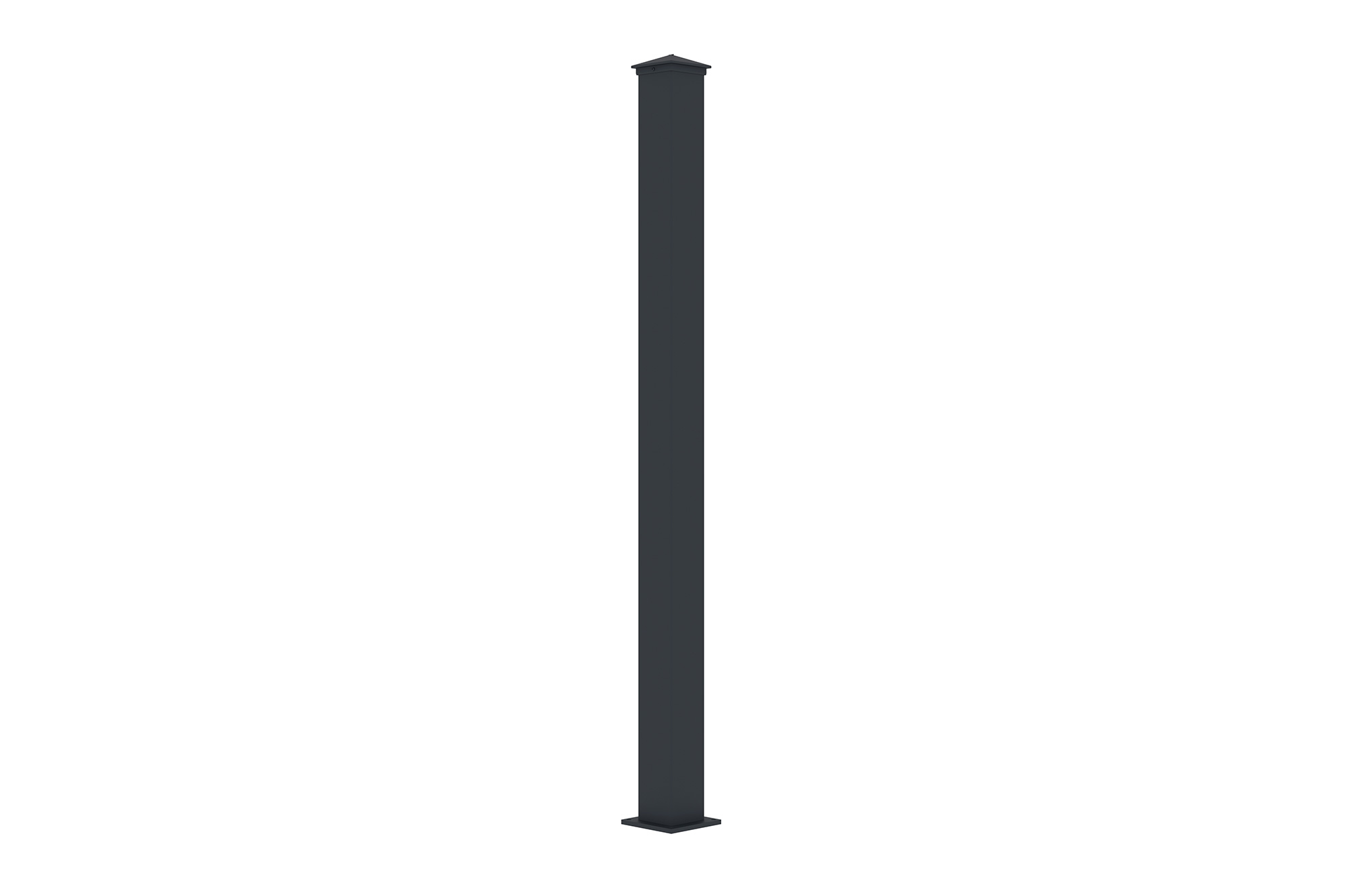 Casanoov Poteau Eifel 10x10 En Aluminium H.166 Cm - Gris Anthracite