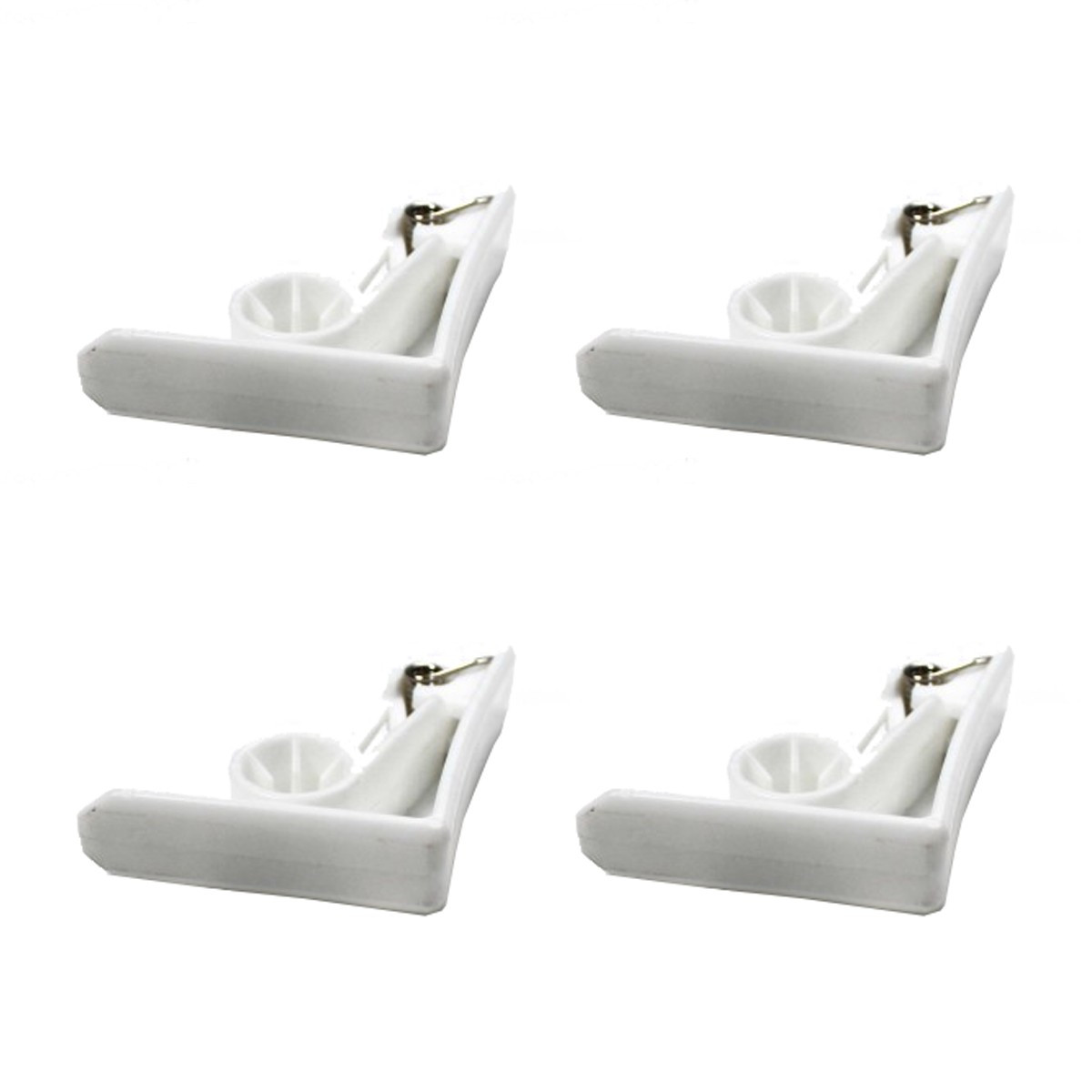 Lot De 4 Pinces Pour Nappe "windy Ii" 6cm Blanc