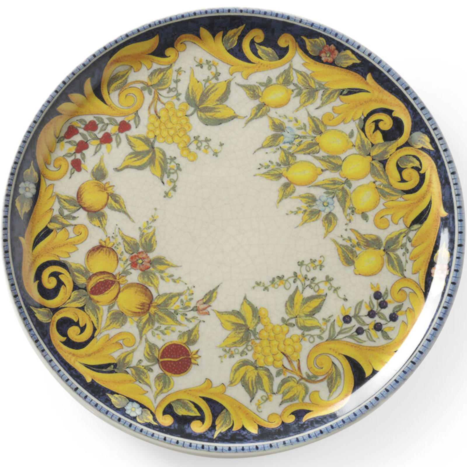 Assiette À Pizza En Porcelaine Barocco, Diamètre 31 Cm - Lot De 6
