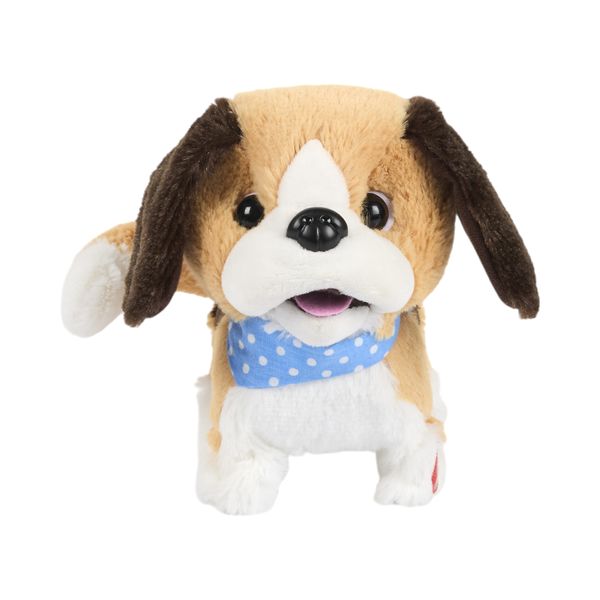 Peluche - Jeux 2 Momes - Gali'pette - Chien - Marron Et Bleu