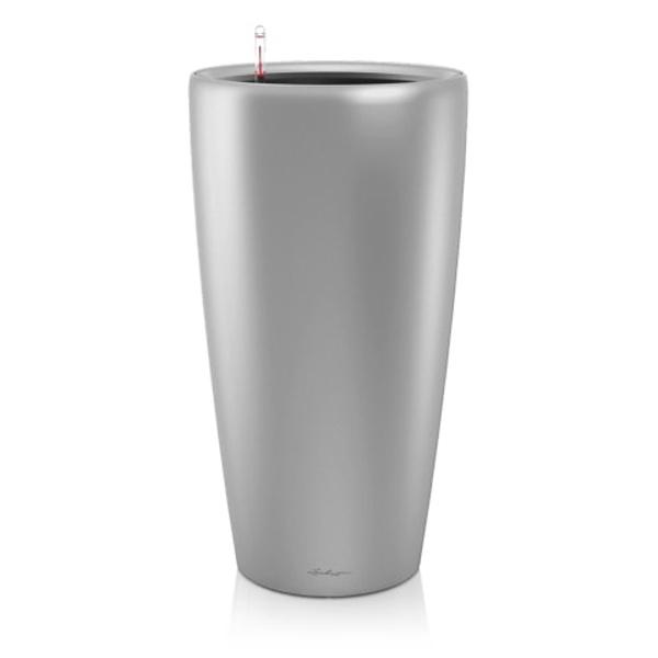 Pot Rondo Premium 40 - Kit Complet, Argent Métallisé Ø 40 Cm