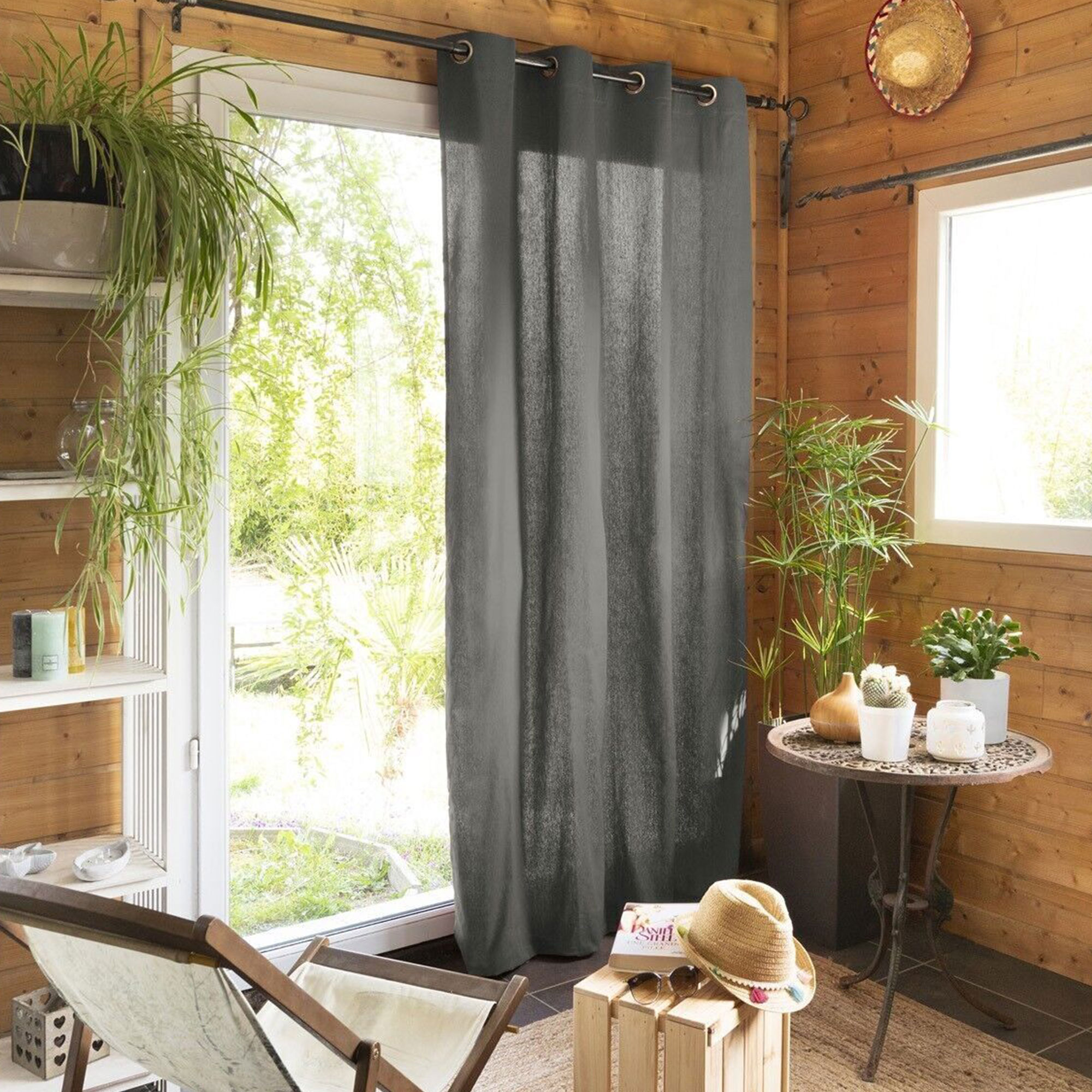 Rideau 140x260 Cm Coton Granit