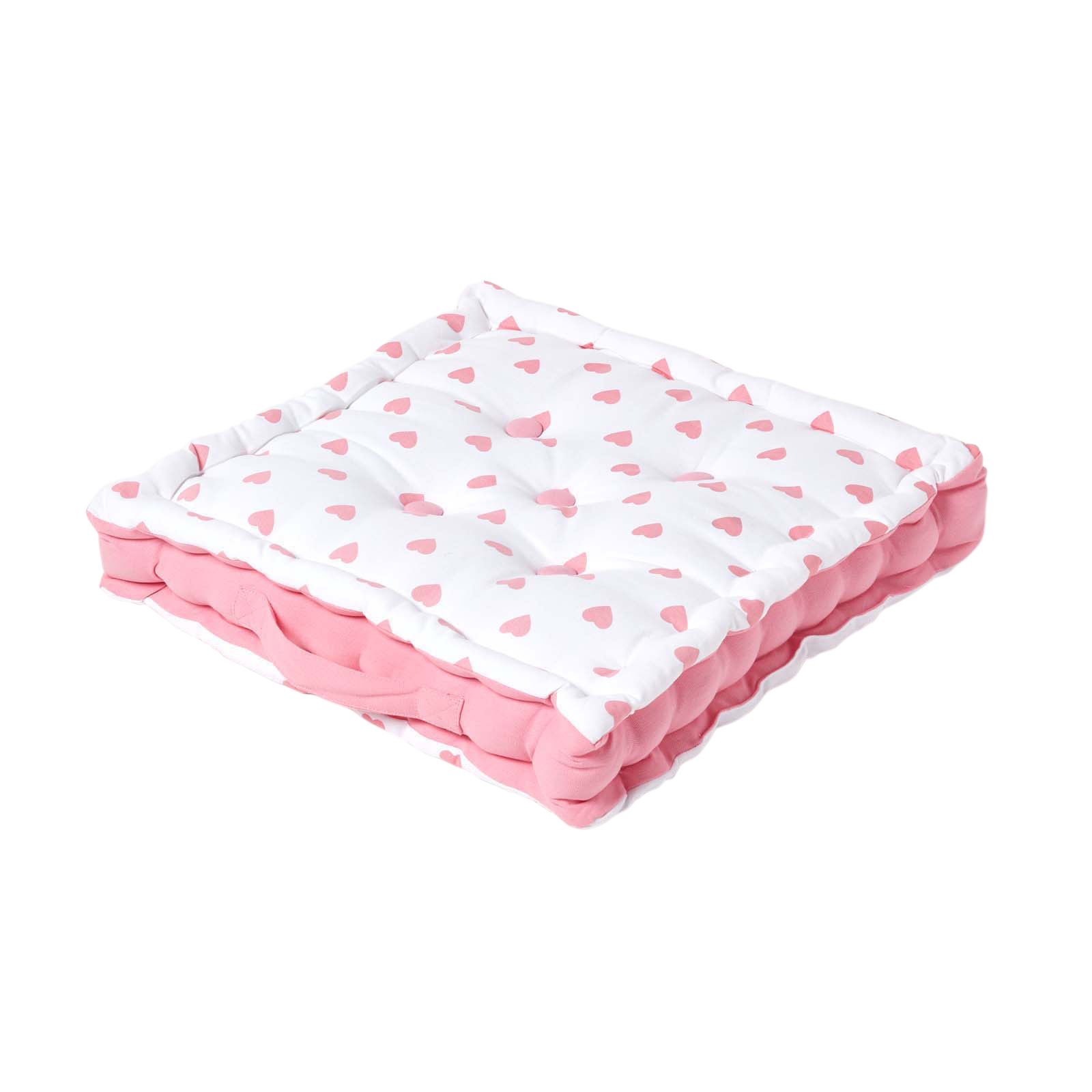 Coussin De Sol Cœur Rose 50x50cm - Homescapes
