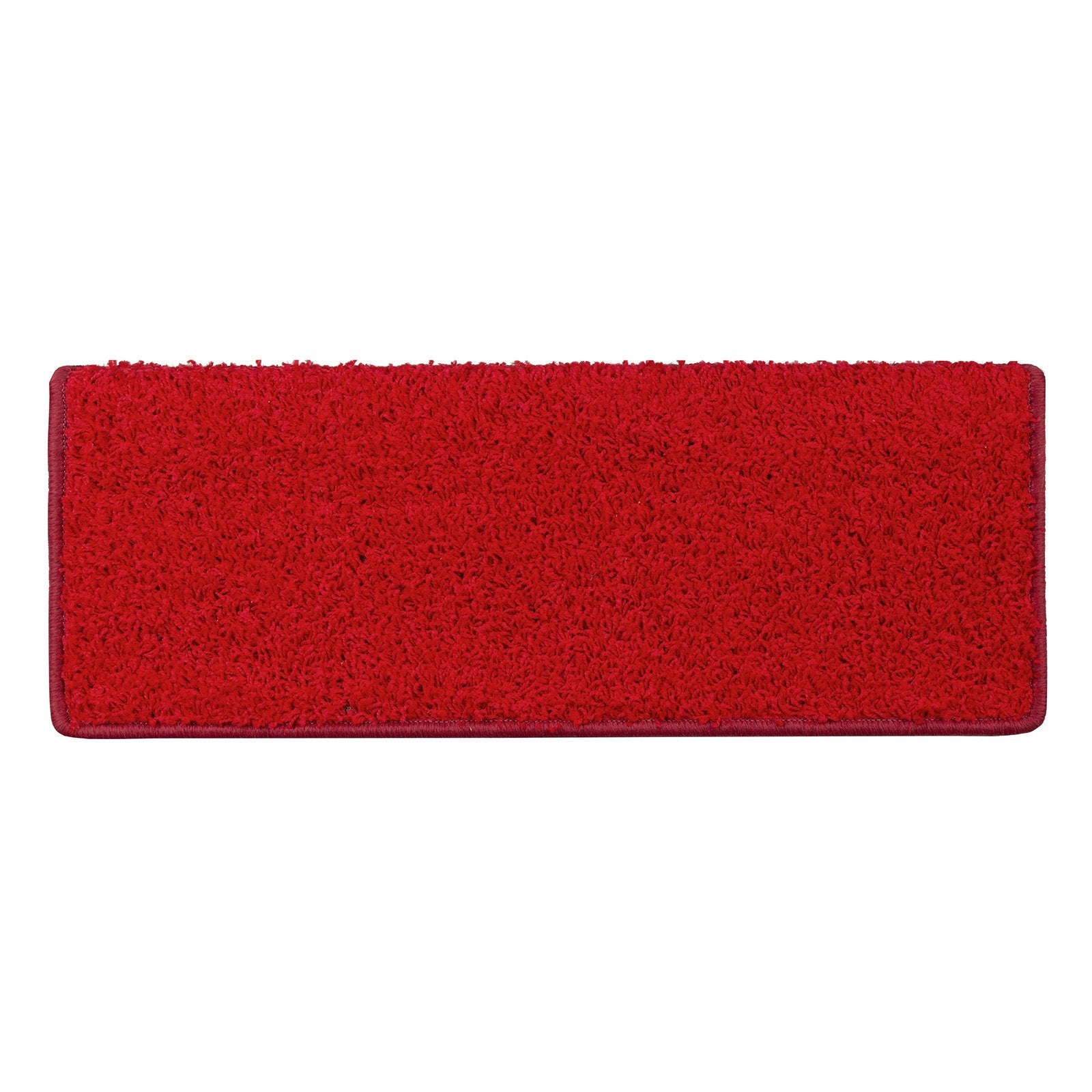 Tapis D'escalier Shaggy Sphinx Rectangulaire 23,5 X 65 Cm Rouge