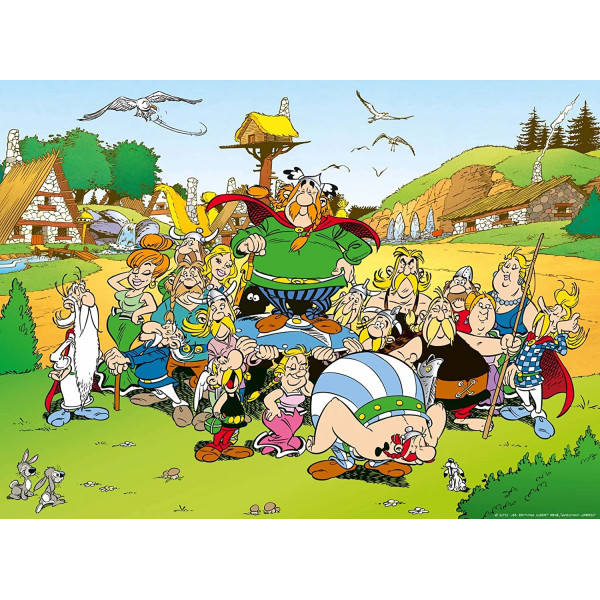 Puzzle Le Village D'astérix - Obélix Et Chien Idéfix - Les Romains - 500 Pièces - Collection Dessin Animé - 141975
