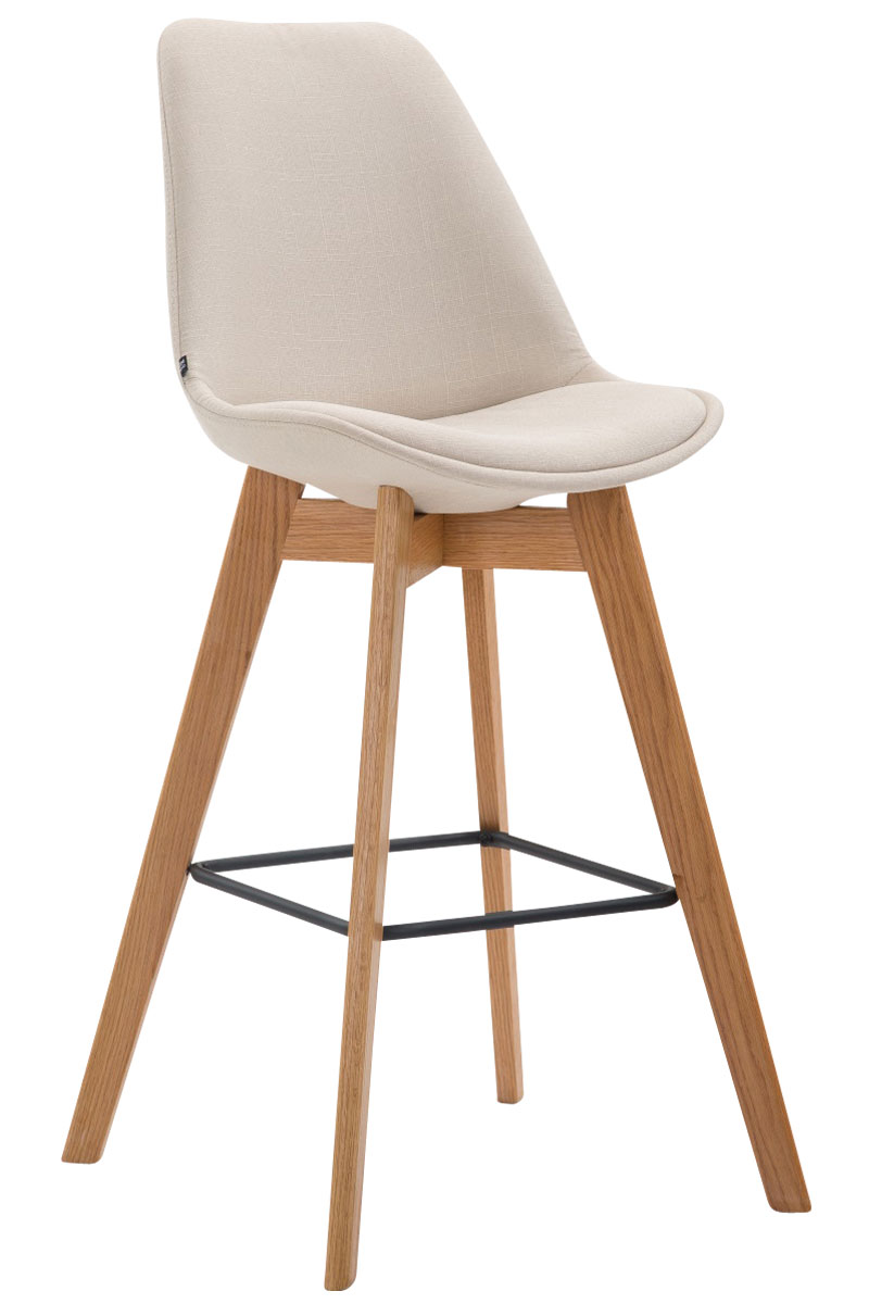 Tabouret De Bar Metz Tissu Natura Crème