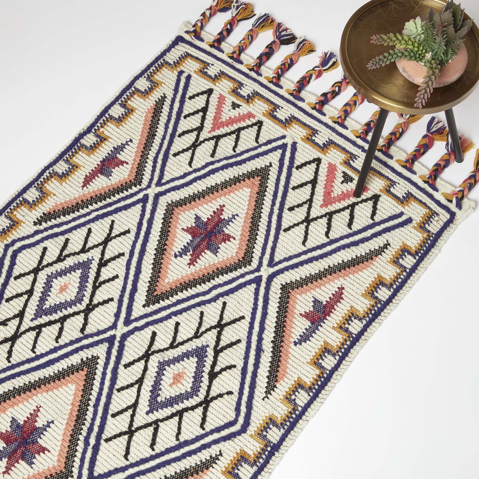 Tapis Kilim En Laine Multicolore Goa 120x170cm - Homescapes