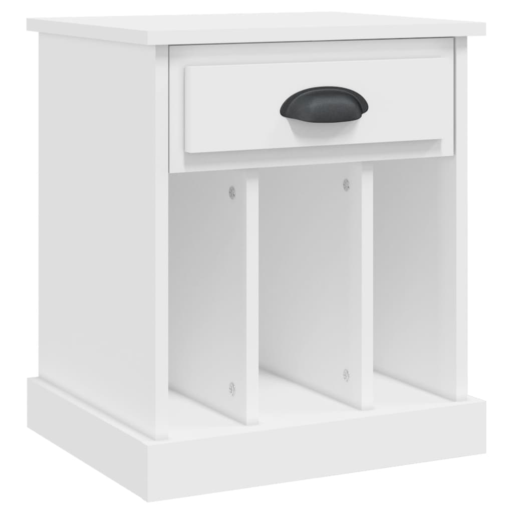 Table De Chevet Avec Tiroir Et 3 Compartiments 43 X 36 X 50 Cm Dec033403