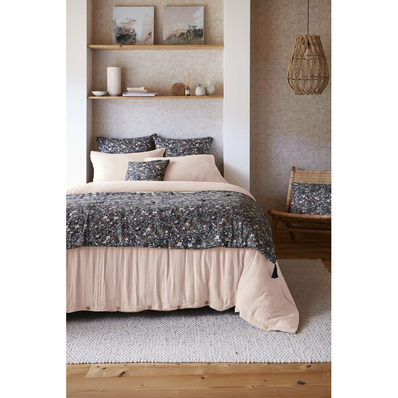 Bout De Lit "capucine" 90 X 200 Cm "gaze De Coton" L'effet Papillon