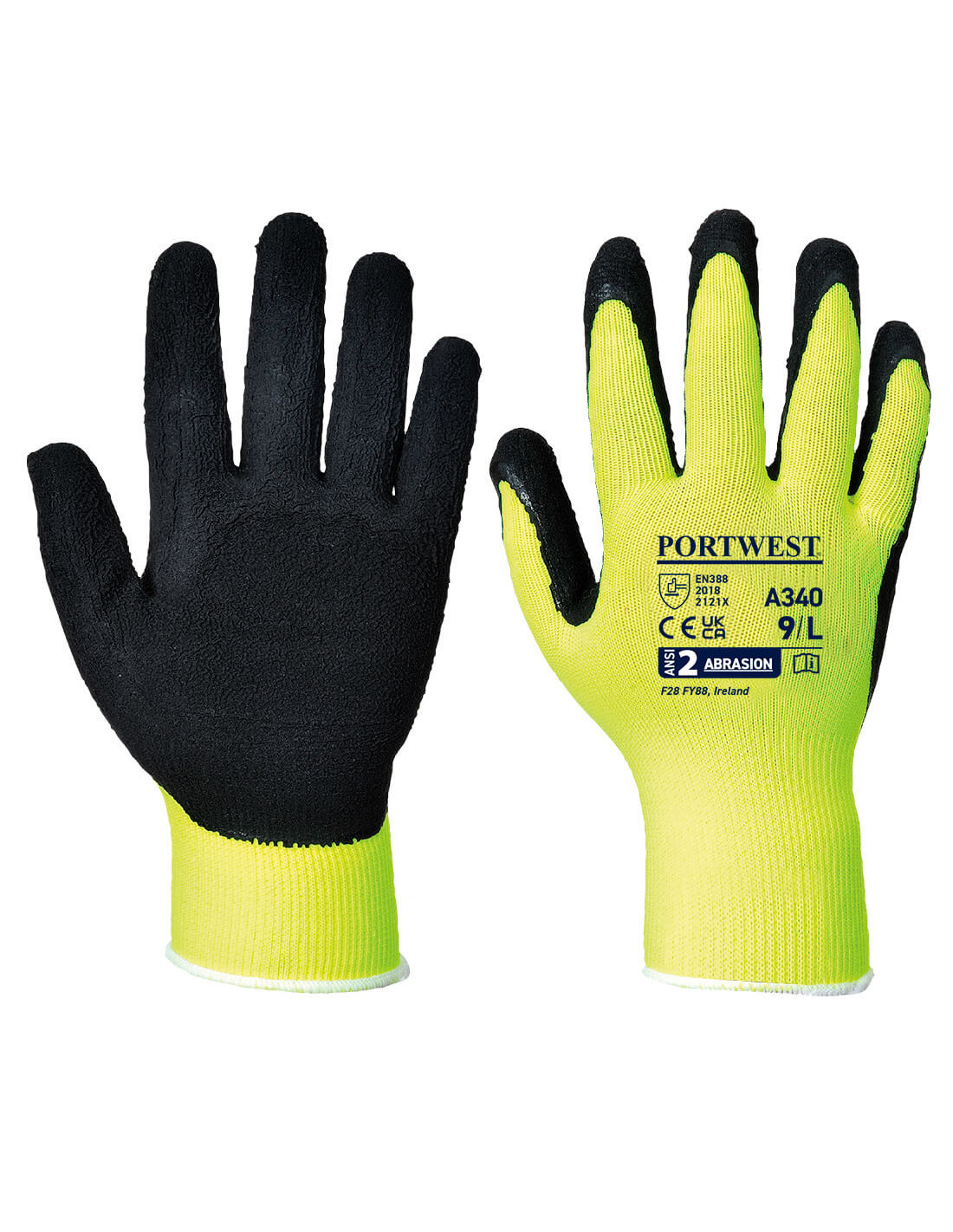Gant Grip Hivis Couleur: Jaune Taille Xl - Portwest