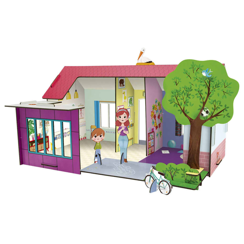 Puzzle Scène 3d School Avenue Mandarine