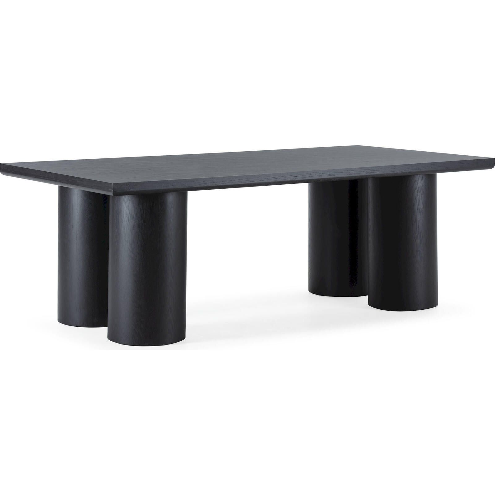 Table Salle À Manger Élégance Bois Chêne Noir - Noir Profond Et Chêne Élégant