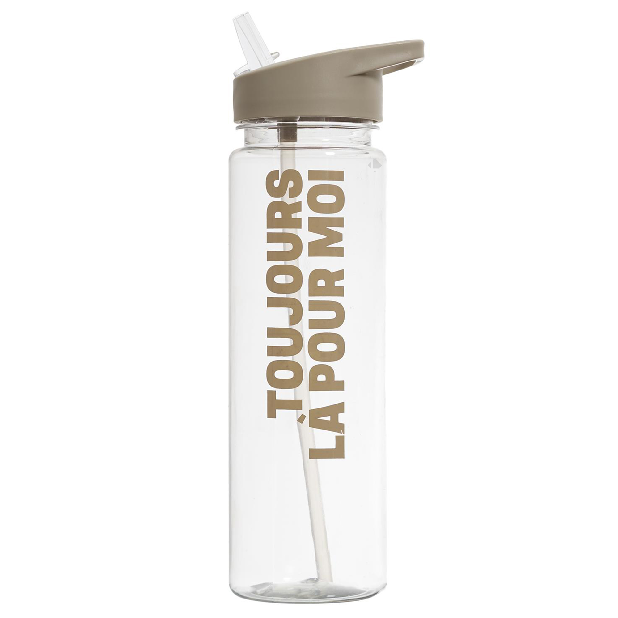 Bouteille En Plastique 70cl Hydro Fun "toujours Là Pour Moi" Beige
