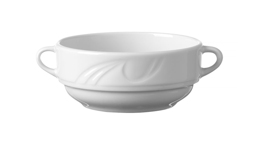 Bol À Soupe Porcelaine Décorée 0,38l 120 Mm - Lot De 12 - Hendi