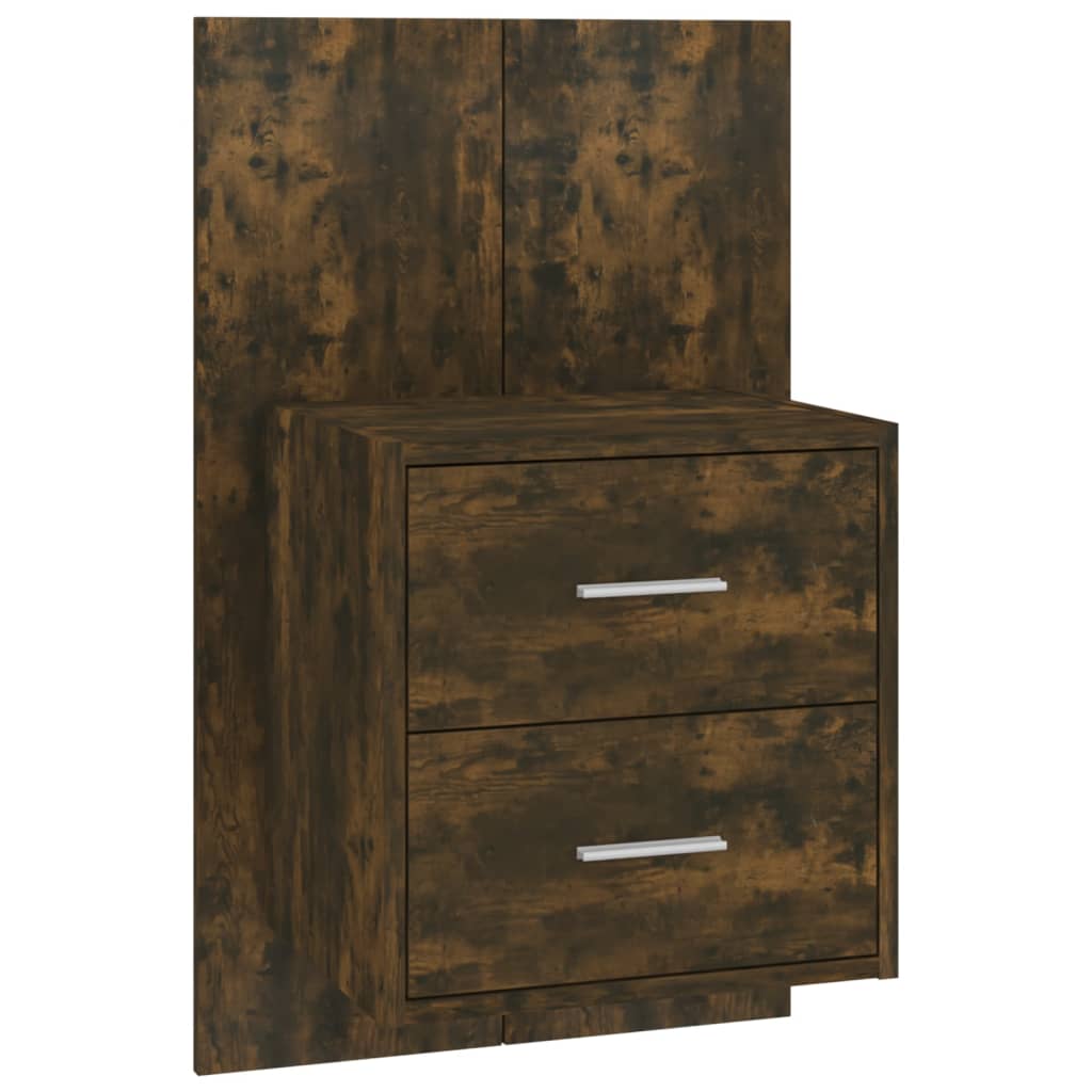 Table De Chevet Murale Avec Tiroirs 48,5 X 32,5 X 80 Cm En Bois Dec034251