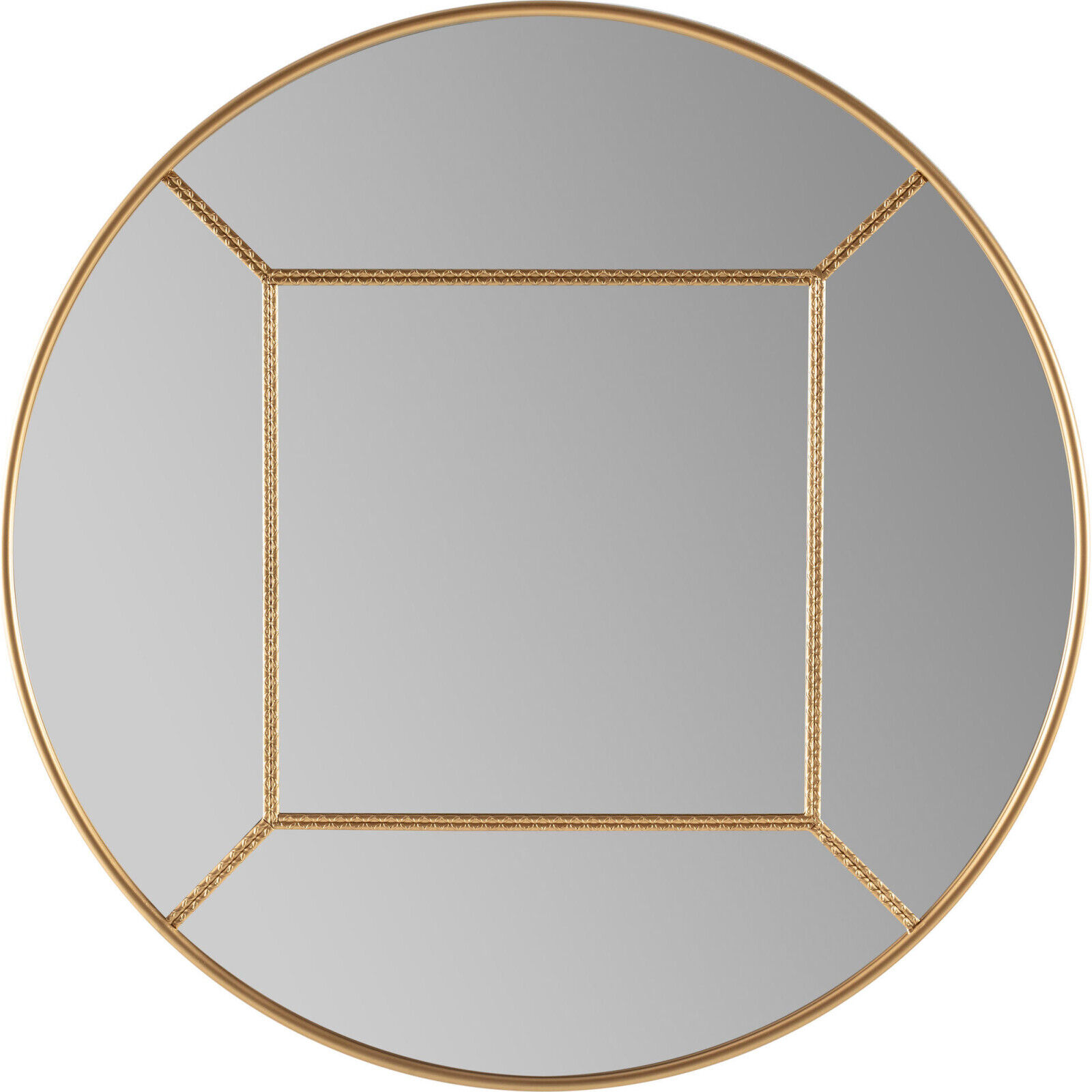 Miroir Doré Élégant Pour Salon Chic - Doré Lumineux Et Raffiné