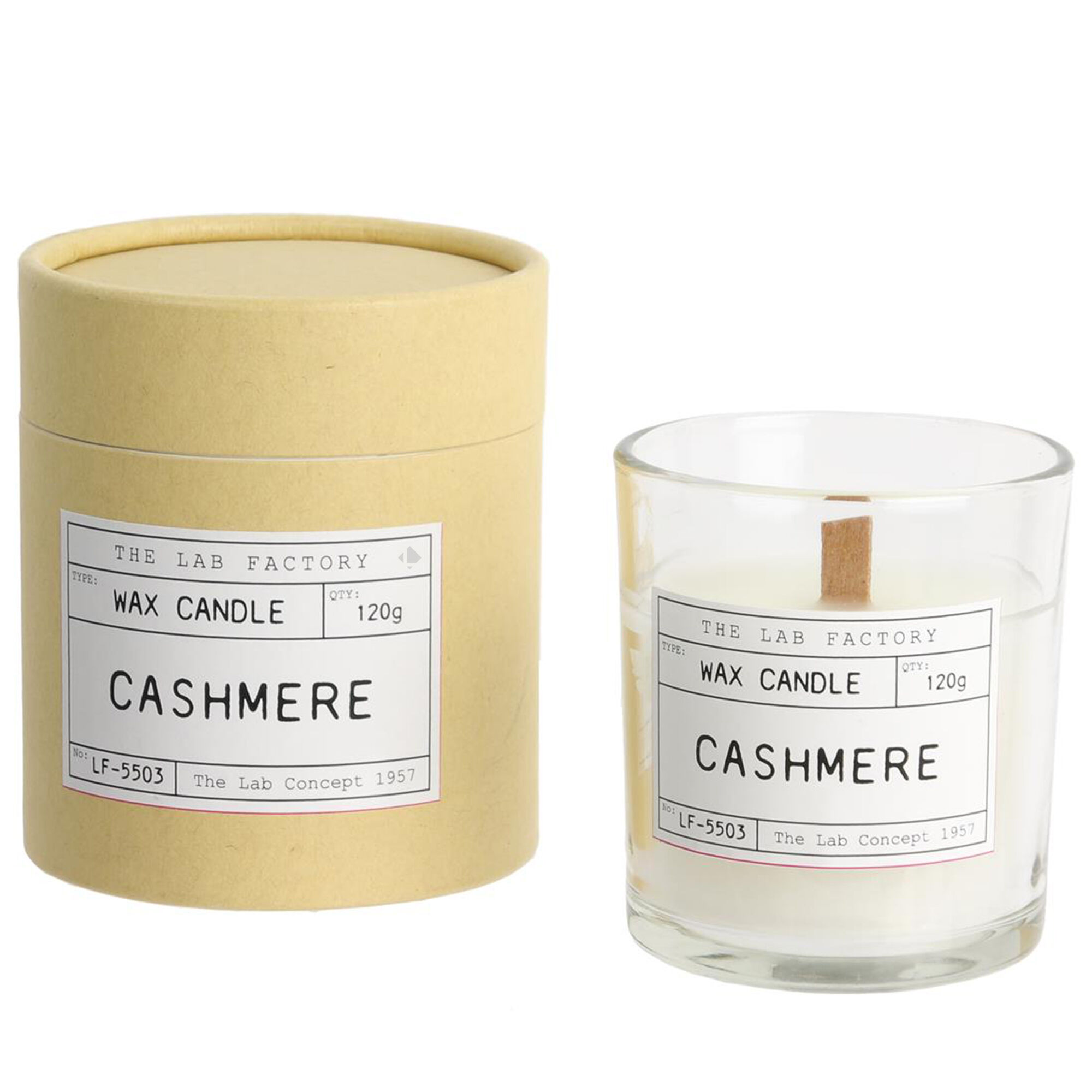 Bougie Parfumée Senteur Cachemire Lab Factory Avec Son Étui Carton