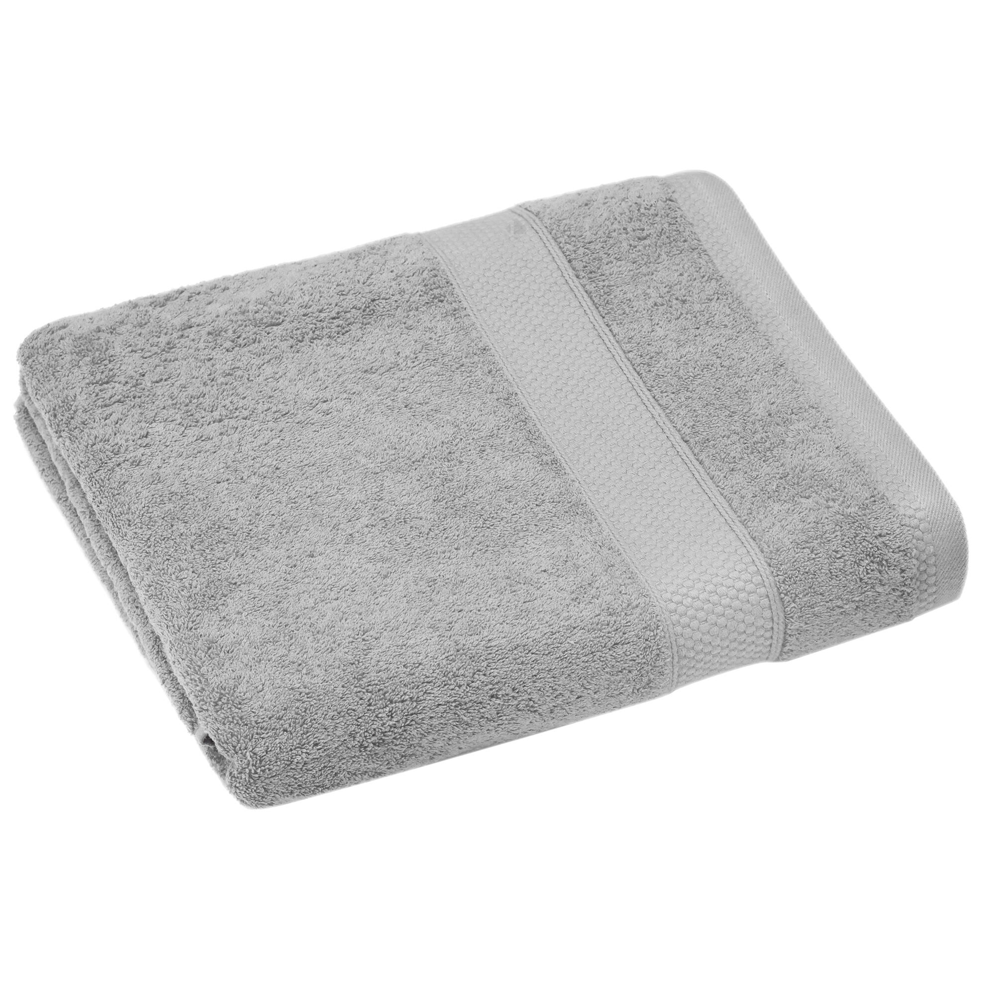 Serviette De Toilette Coton 550g/m2 50x90 Cm Naïa Gris Perle
