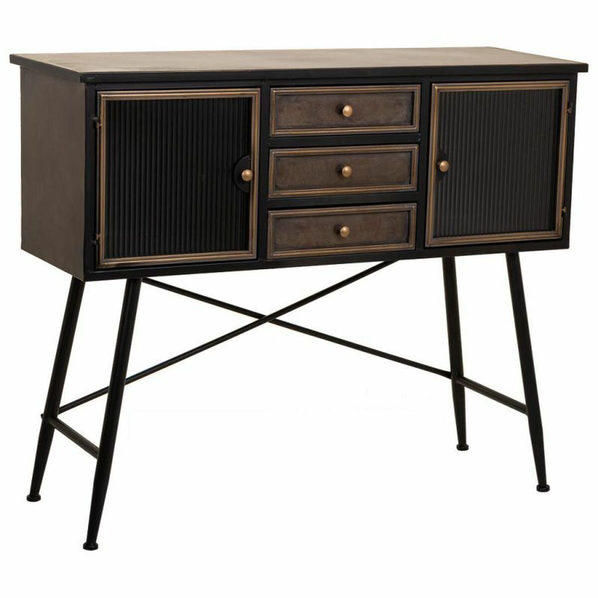 Buffet Alexandra House Living Marron Métal 42 X 100 X 122 Cm