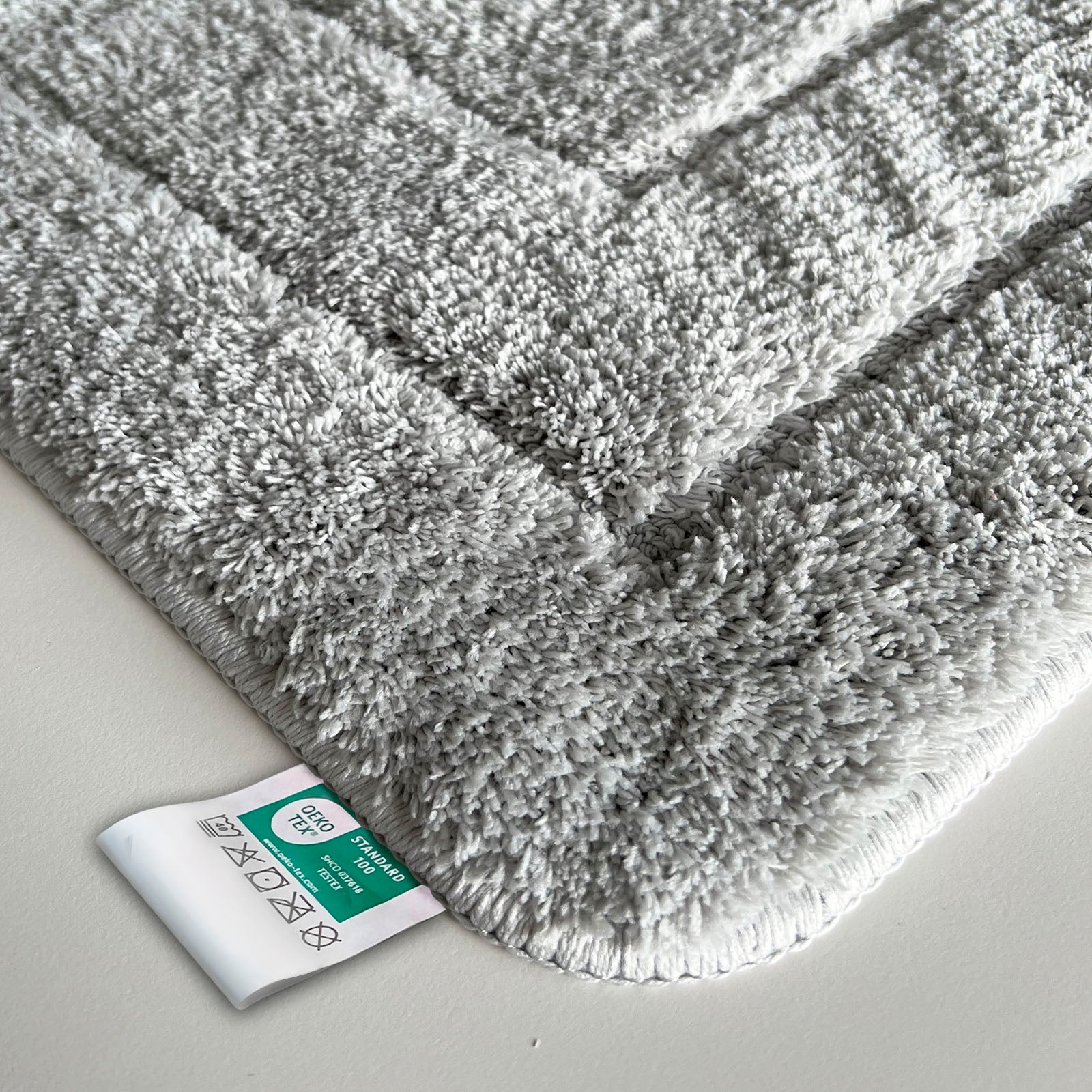 Tapis De Bain Atlantis, Oeko-tex®- Standard 100, Gris Argenté, 40 X 60 Cm