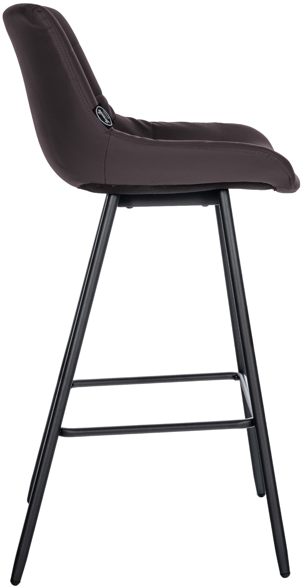 Tabouret De Bar Weston Simili Cuir Brun