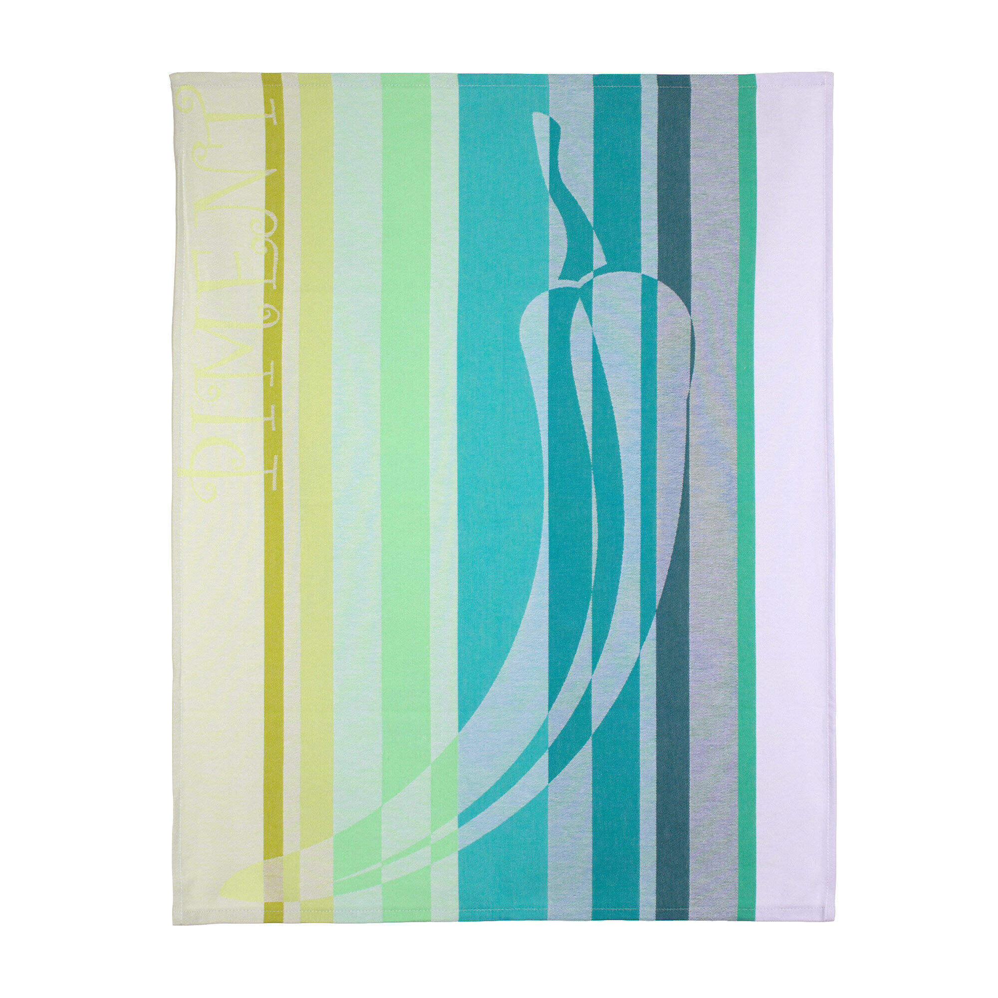 Torchon De Cuisine Jacquard 60x77 Cm Ricky Vert