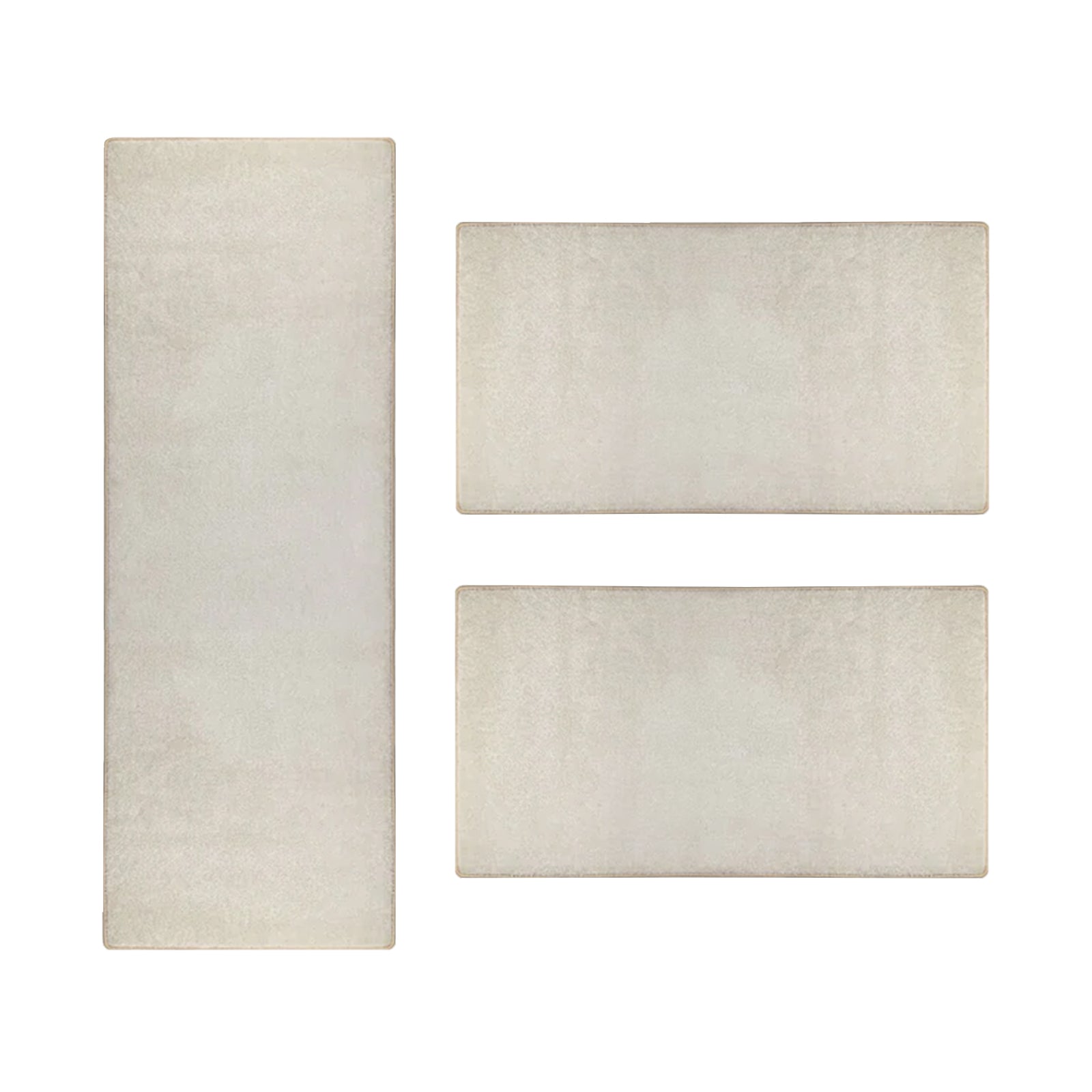 Descente De Lit Sundae Crème 20 1 Tapis 80 X 300 Cm + 2 Tapis 80 X 150 Cm - Floordirekt