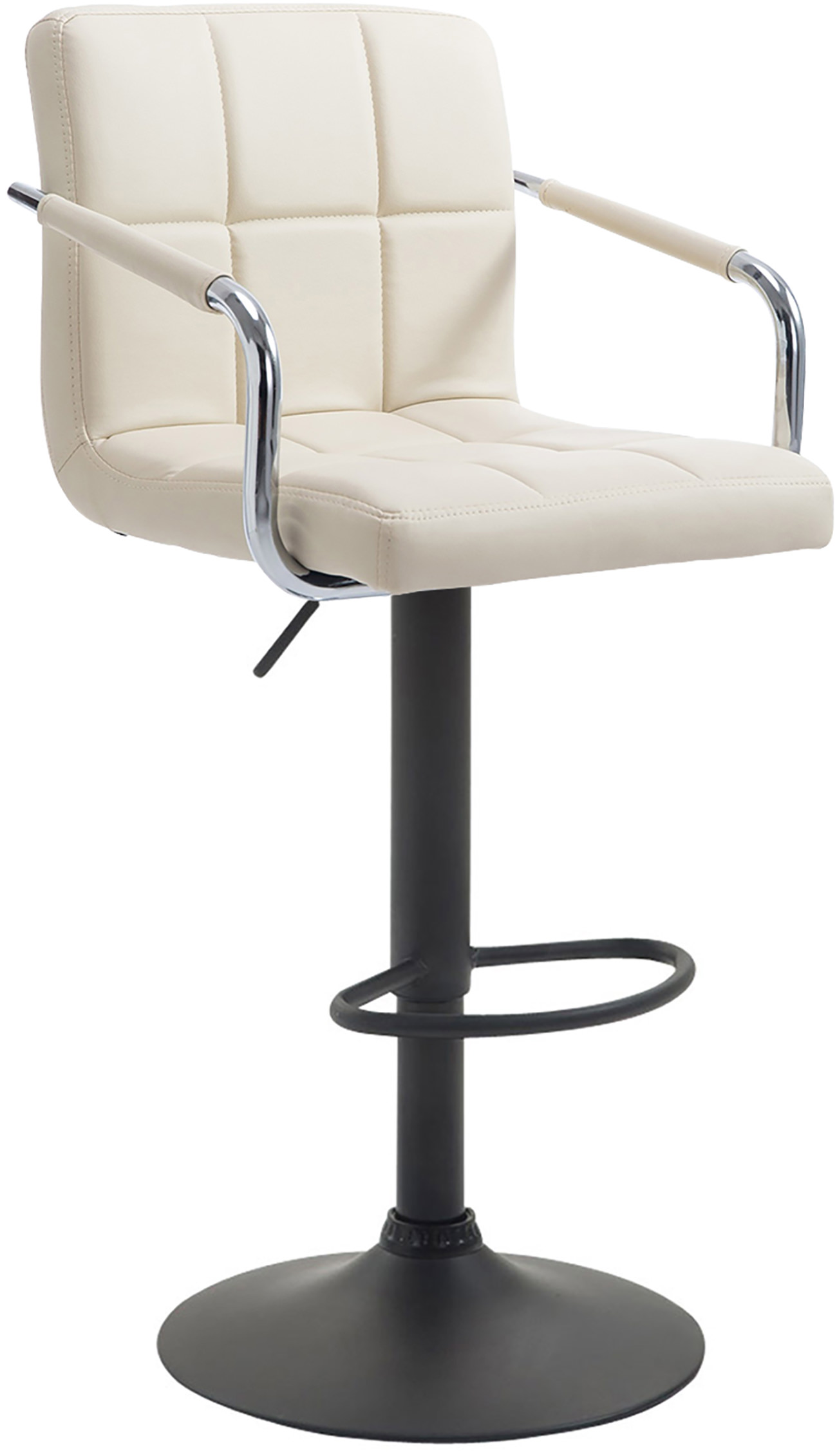 Tabouret De Bar Lucy V2 Noir Crème