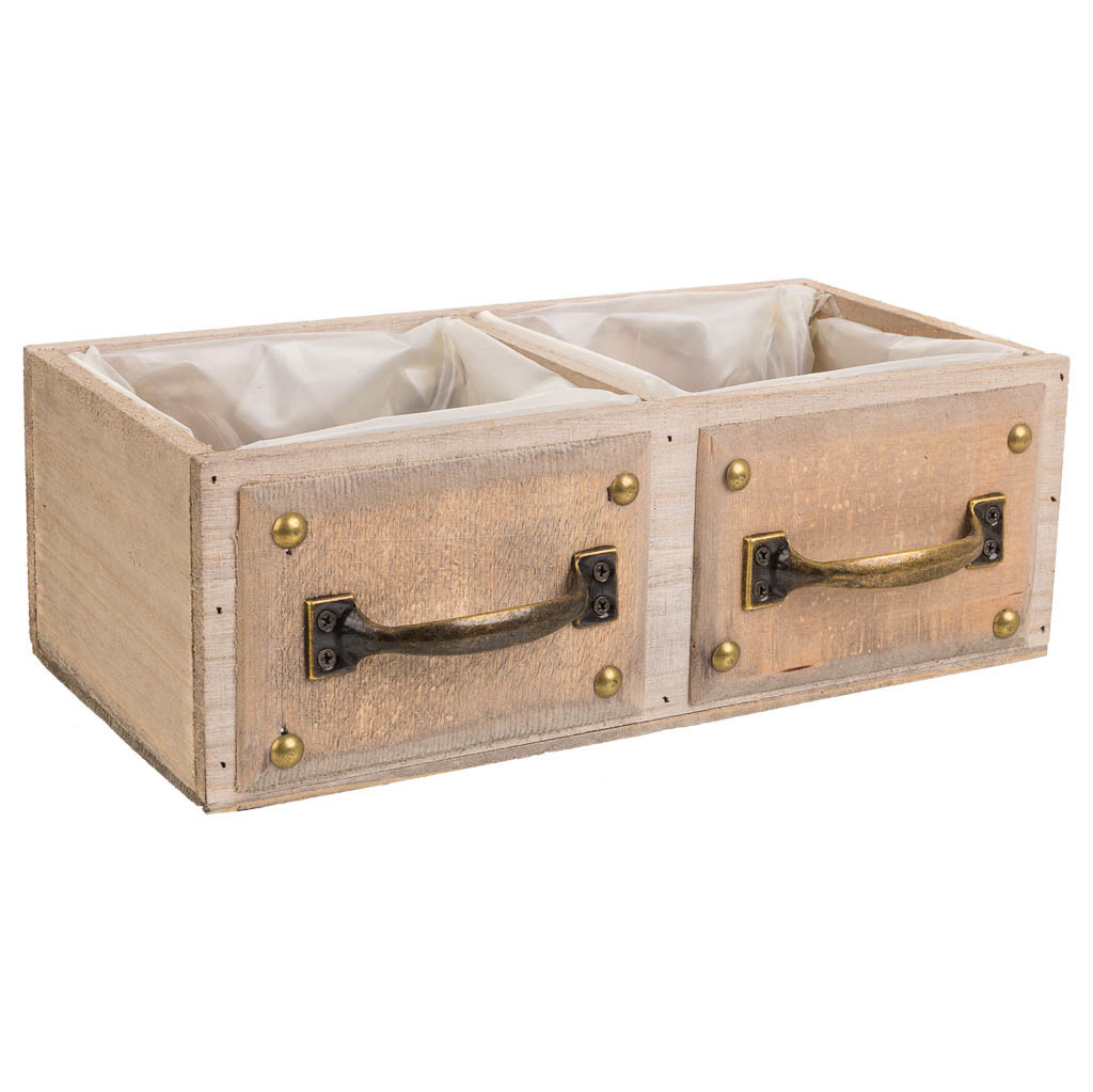 Tiroir En Bois Marron 30x15x10,5h