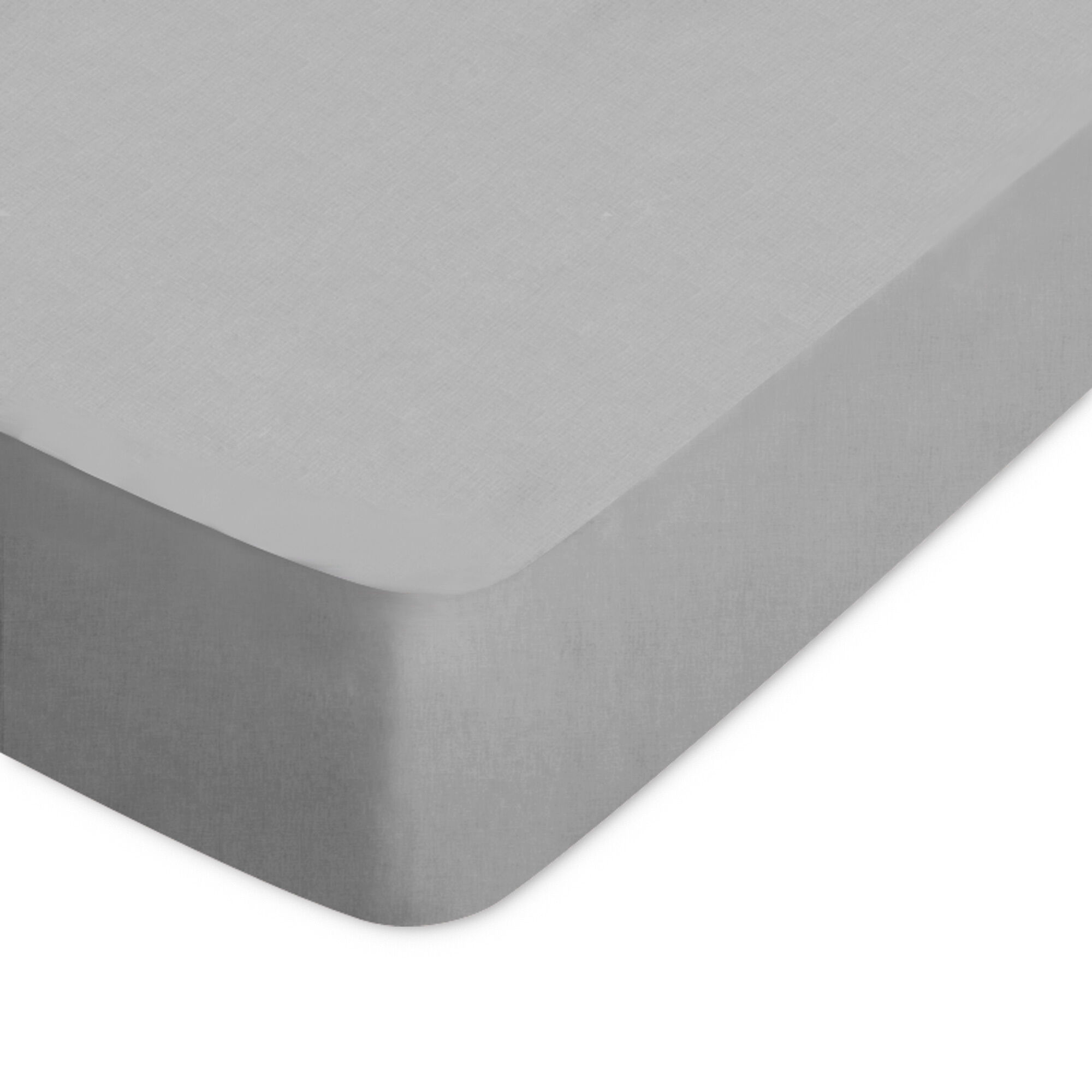 Drap Housse Uni 70x200 Cm Bonnet 30 Cm Coton Alto Alu