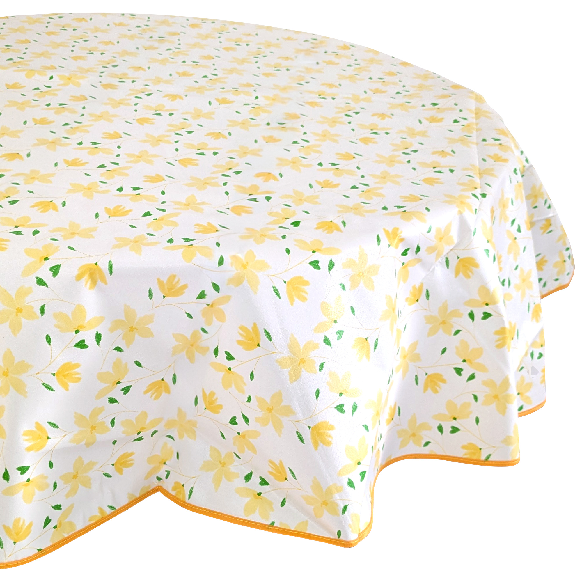 Nappe Ronde 160 Cm Antitaches Bloom Bloom Jaune