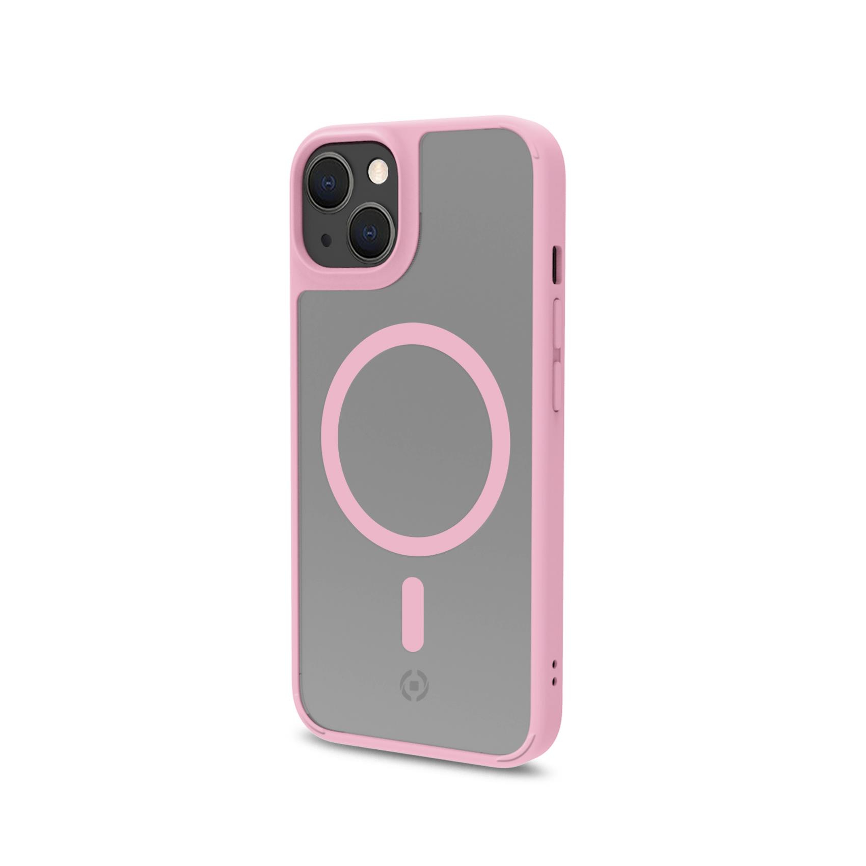Celly Magmatt Coque De Protection Pour Téléphones Portables 15,5 Cm (6.1") Housse Rose, Transparent
