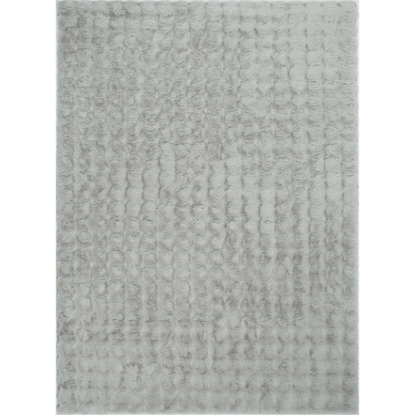 Tapis Gris Ultra Doux Antidérapant Lavable Machine - 120 X 160 Cm