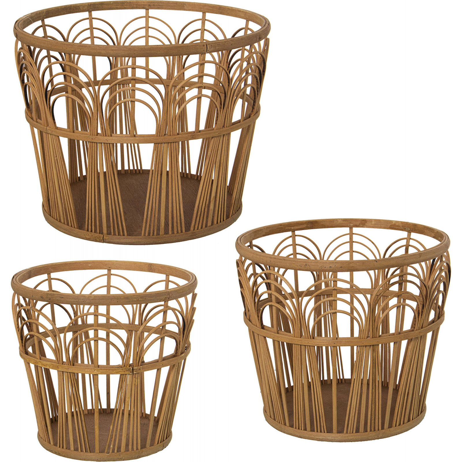 Cache-pot Osier Élégant Pour Style Naturel Et Raffiné - Beige Naturel Tressé