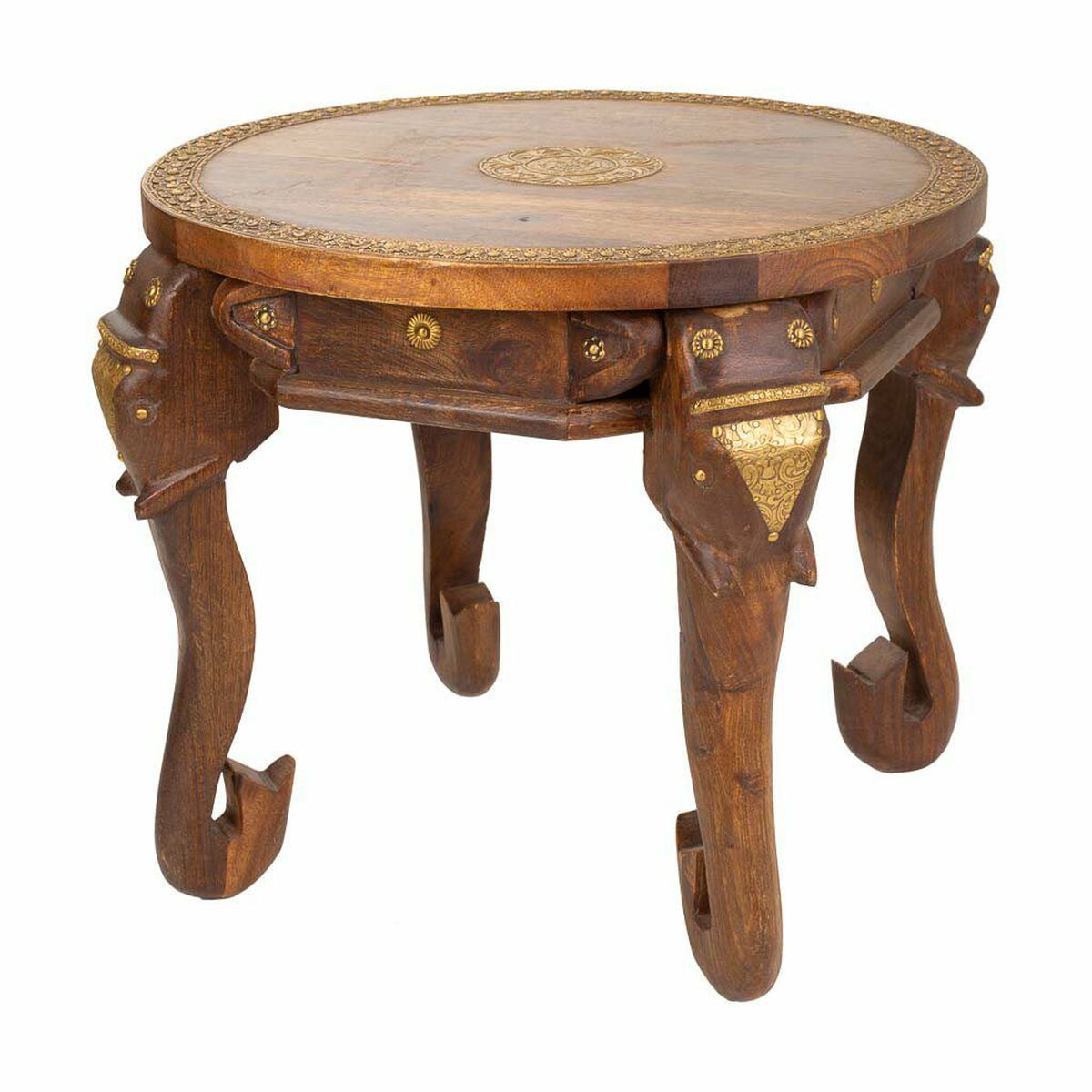Table Basse Alexandra House Living Marron Clair Laiton Bois De Manguier 52 X 40 X 52 Cm
