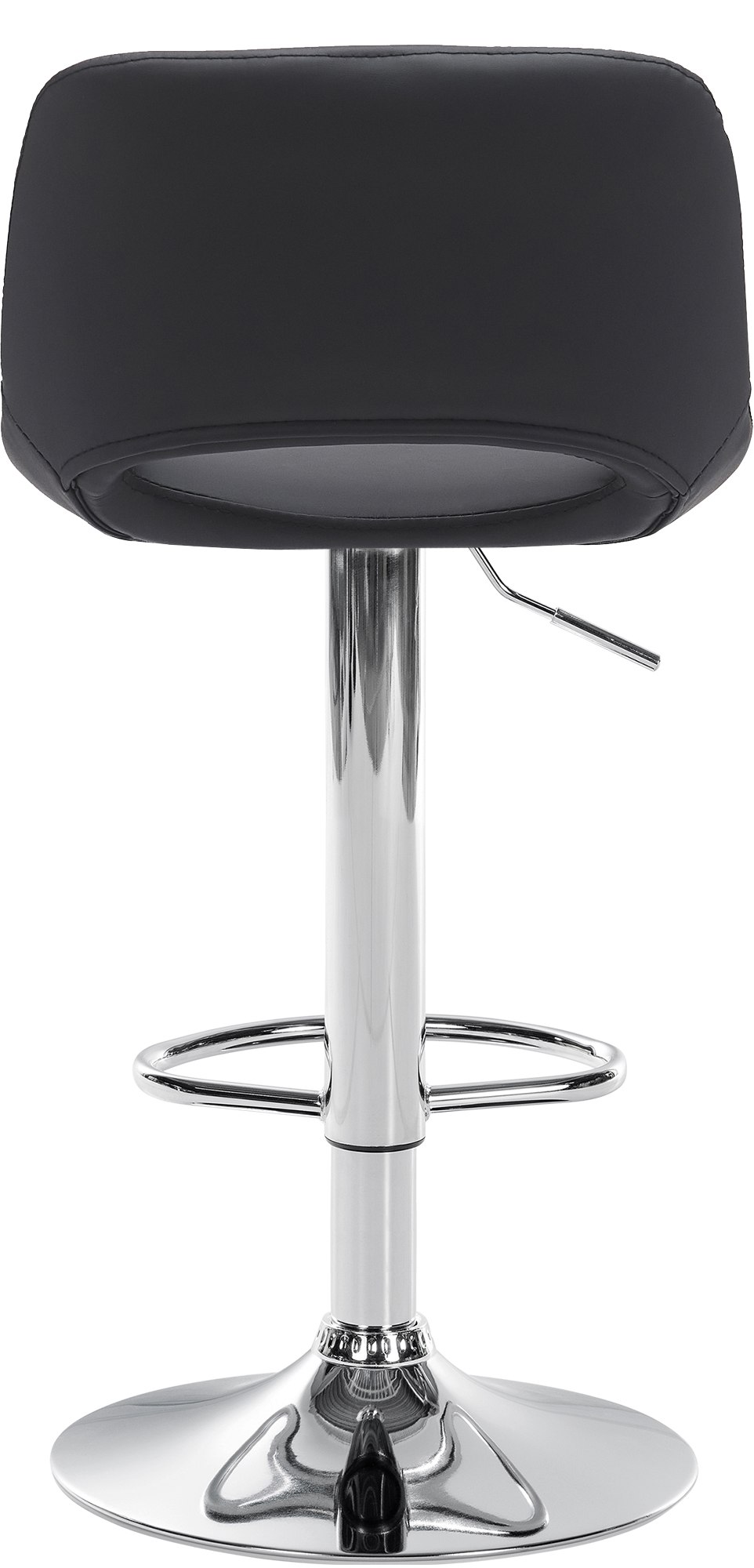 Lot De 2 Tabourets De Bar Camden Simili Cuir Chromé Noir