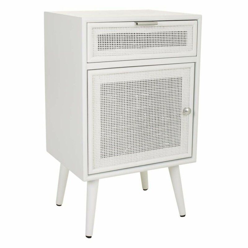 Table De Nuit Alexandra House Living Blanc 36 X 71 X 42 Cm