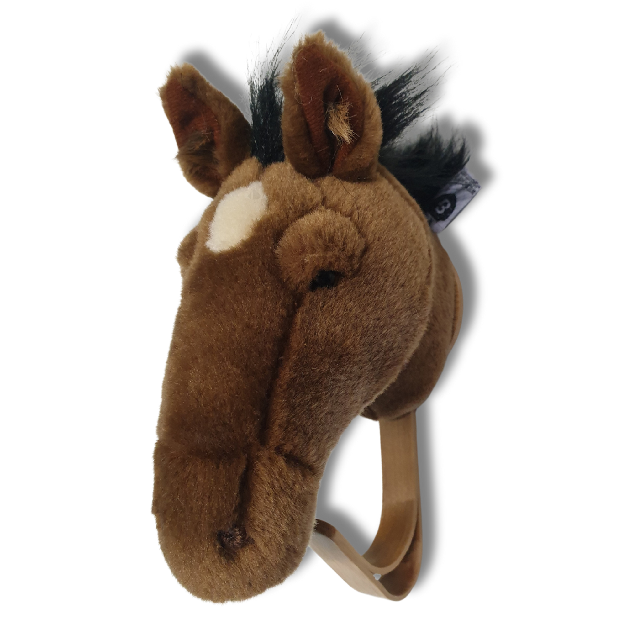 Porte Manteau Mural En Acrylique 13x26 Cm Cheval Brun Collection Soft Animal