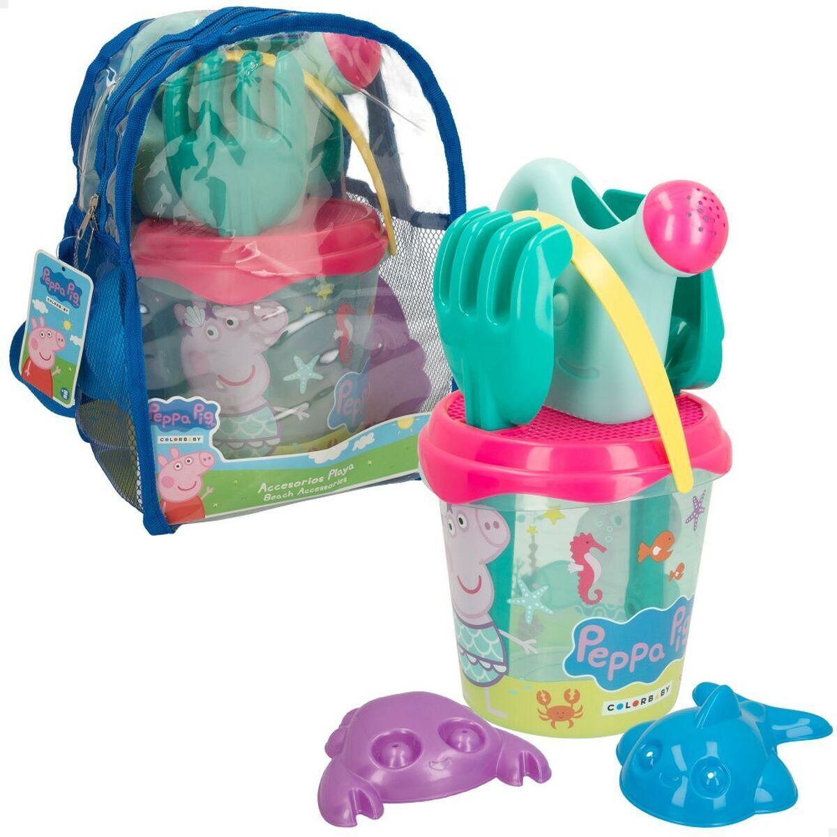 Set De Jouets De Plage Peppa Pig 8 Pièces