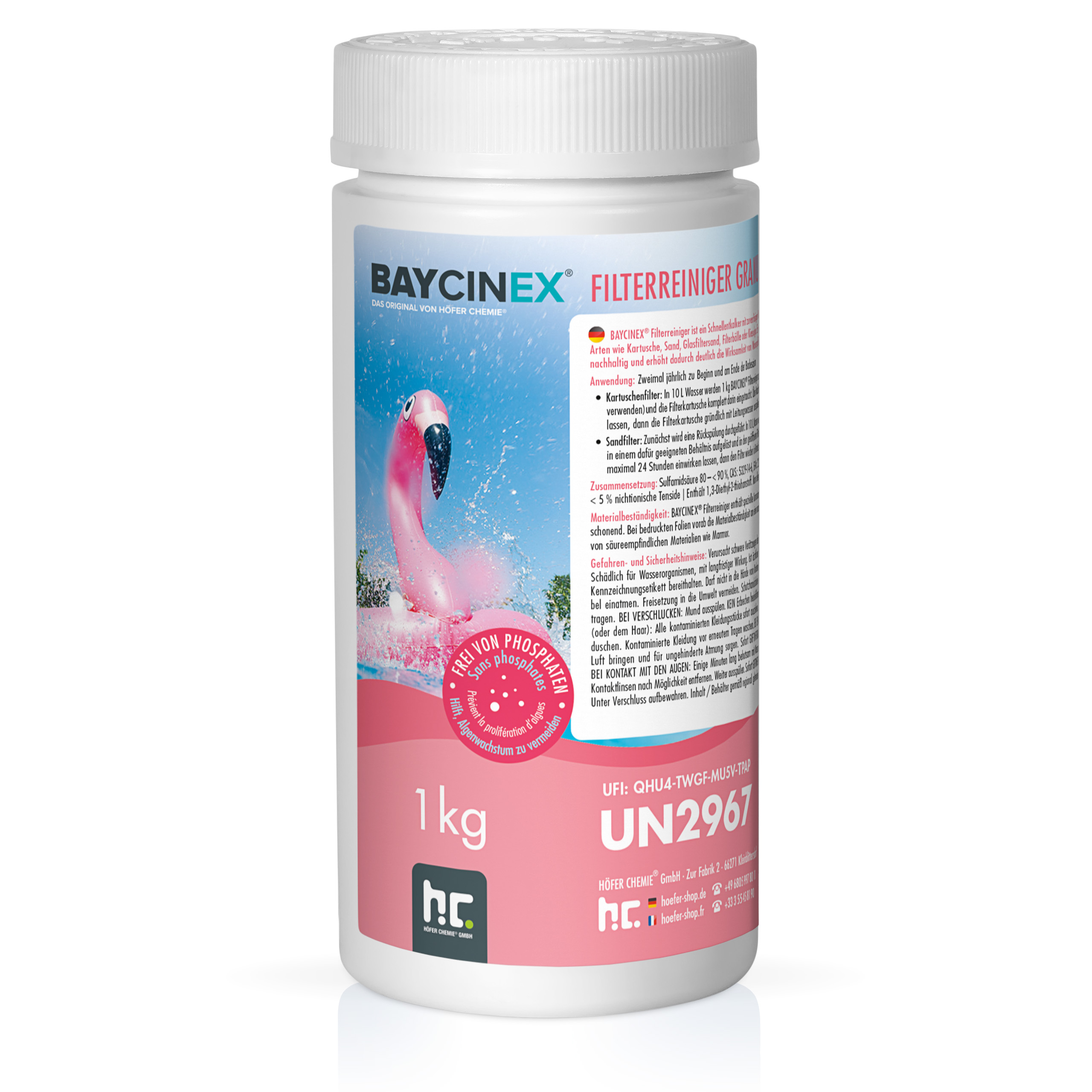 Nettoyant Pour Filtre Baycinex® En Granulés En Sceaux De 1 Kg X 1