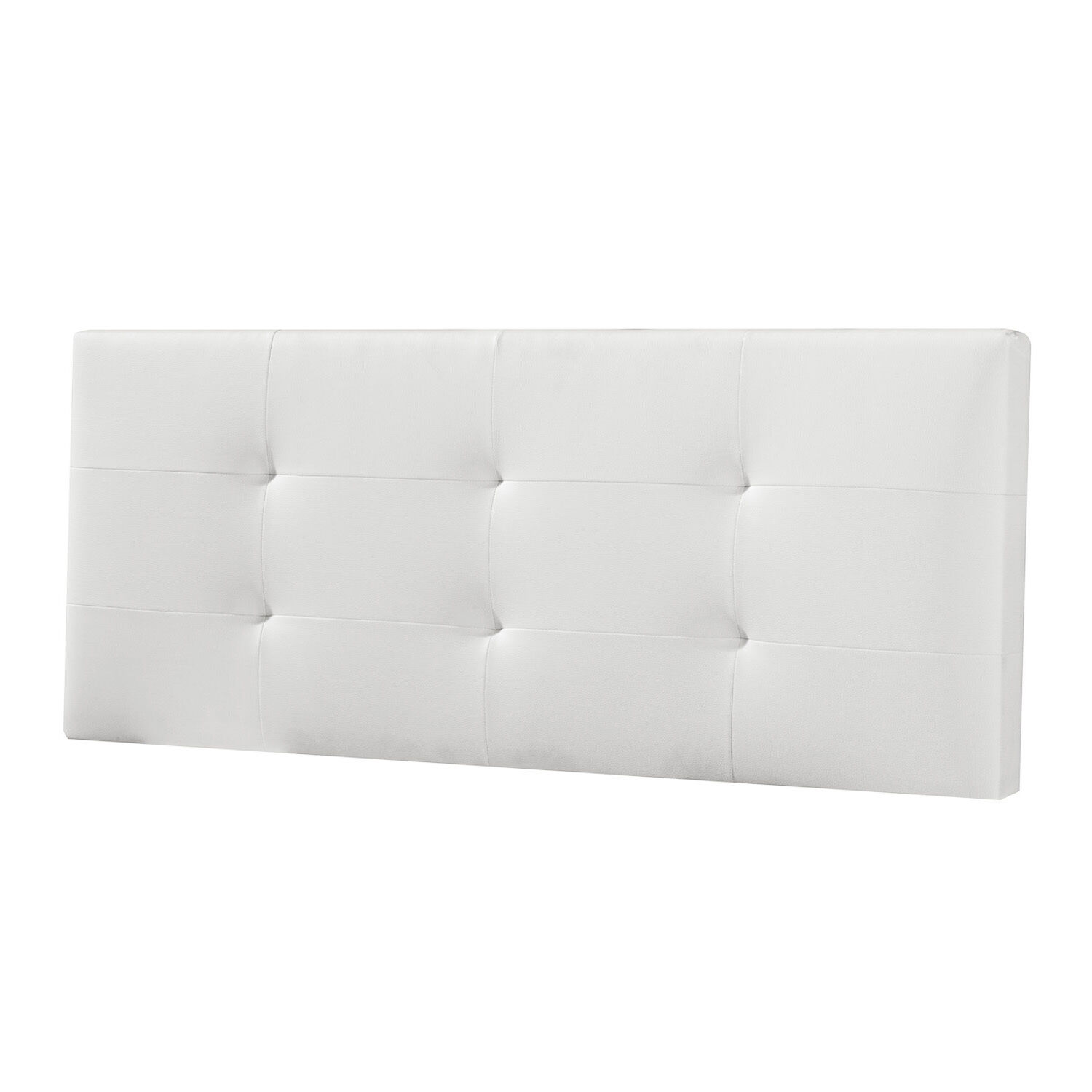 Tête De Lit Carla 160x60 Cm Blanc, Rembourrée De Mousse