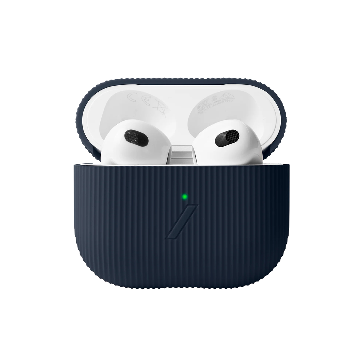 Coque Pour Airpods 3 Finition Rainurée Protection Antichoc Bleu Native Union