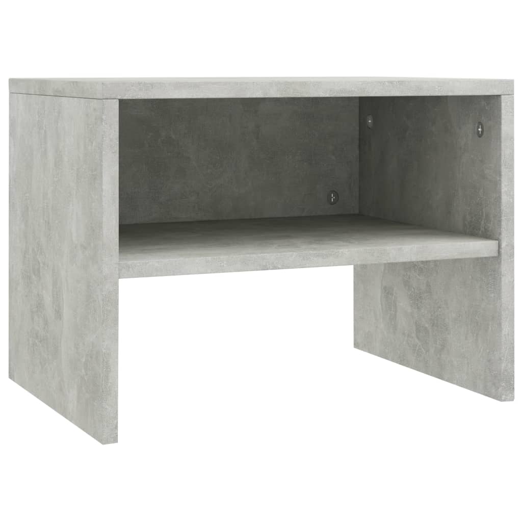 Table De Chevet Avec Compartiment Ouvert 40 X 30 X 30 Cm Bois Ingénierie Dec033973