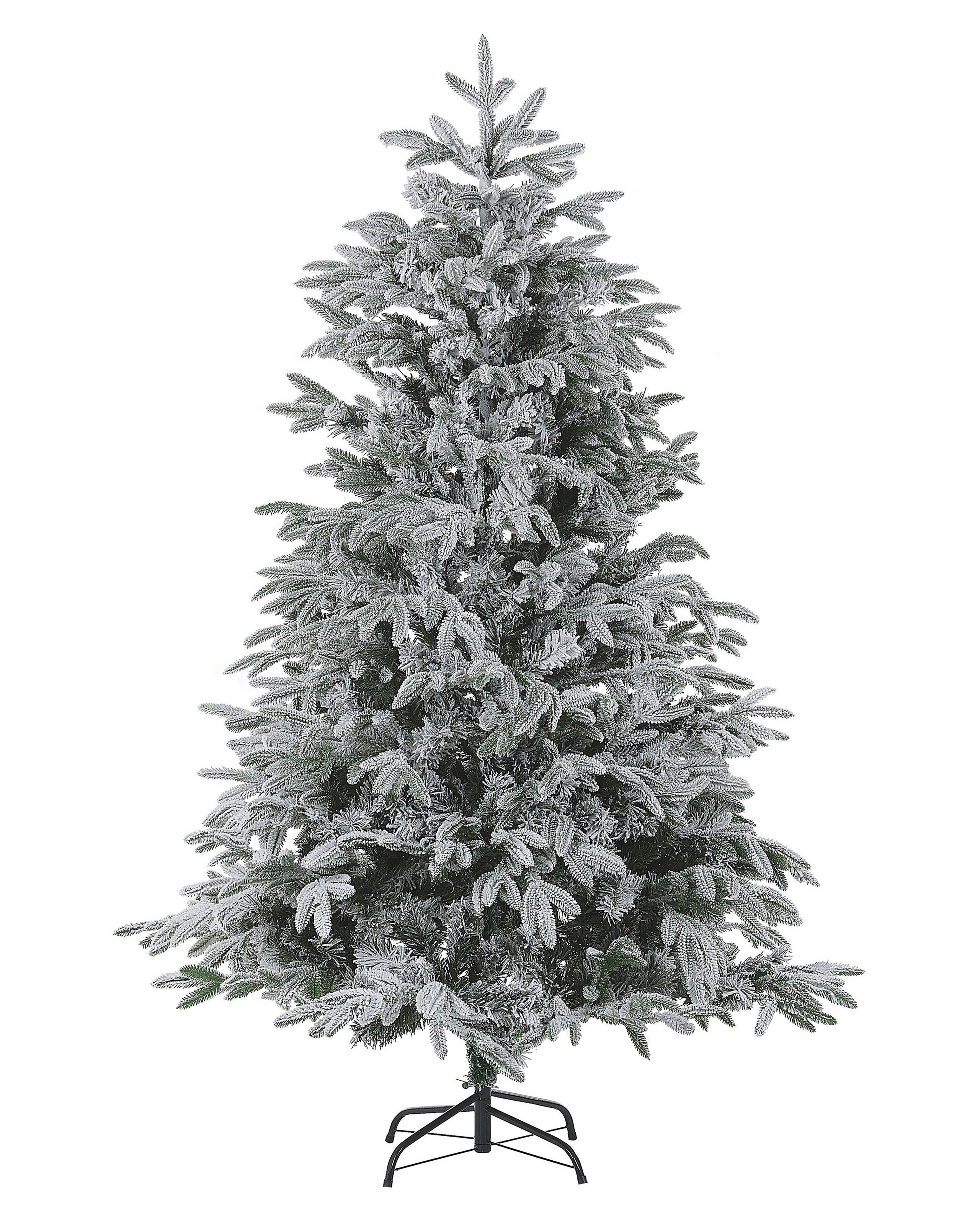 Sapin De Noël Artificiel Enneigé Bassie 180 Cm Blanc