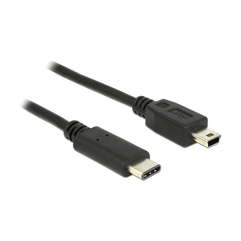 Cable Delock Usb Type-c � 2.0 Male Usb 2.0 Type-mini-b Male 0,5 M Noir