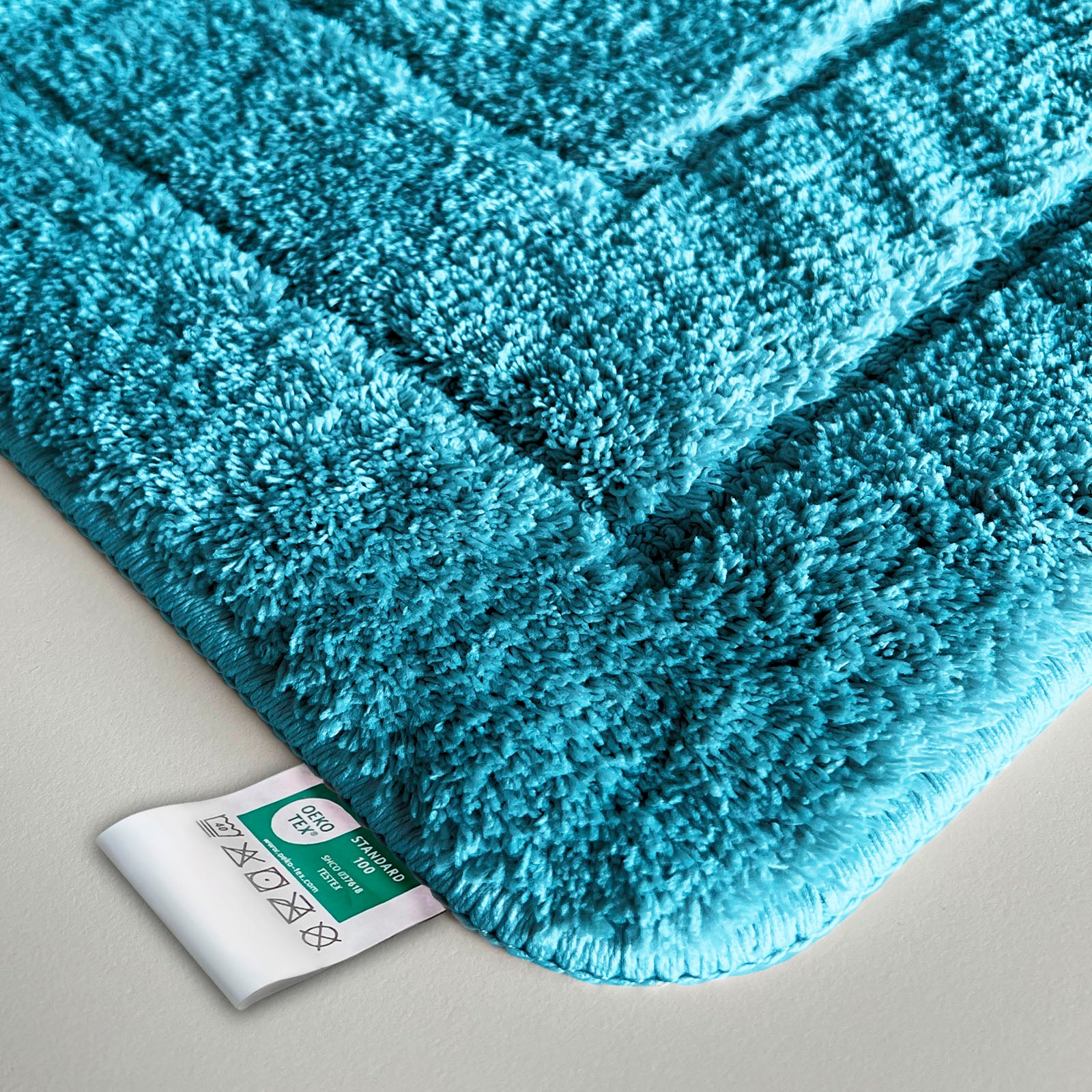 Tapis De Bain Atlantis, Oeko-tex®- Standard 100, Turquoise, 40 X 60 Cm