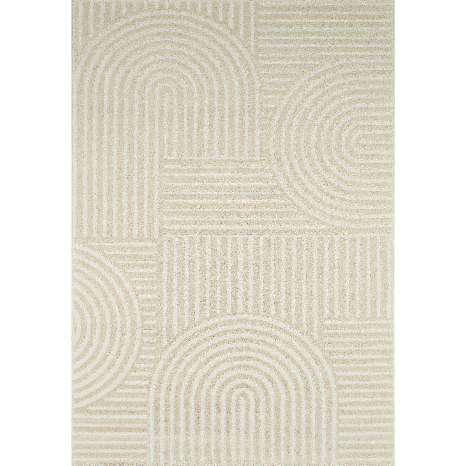 Tapis Tissé Intérieur Bianca Graphique - 80 X 300 Cm