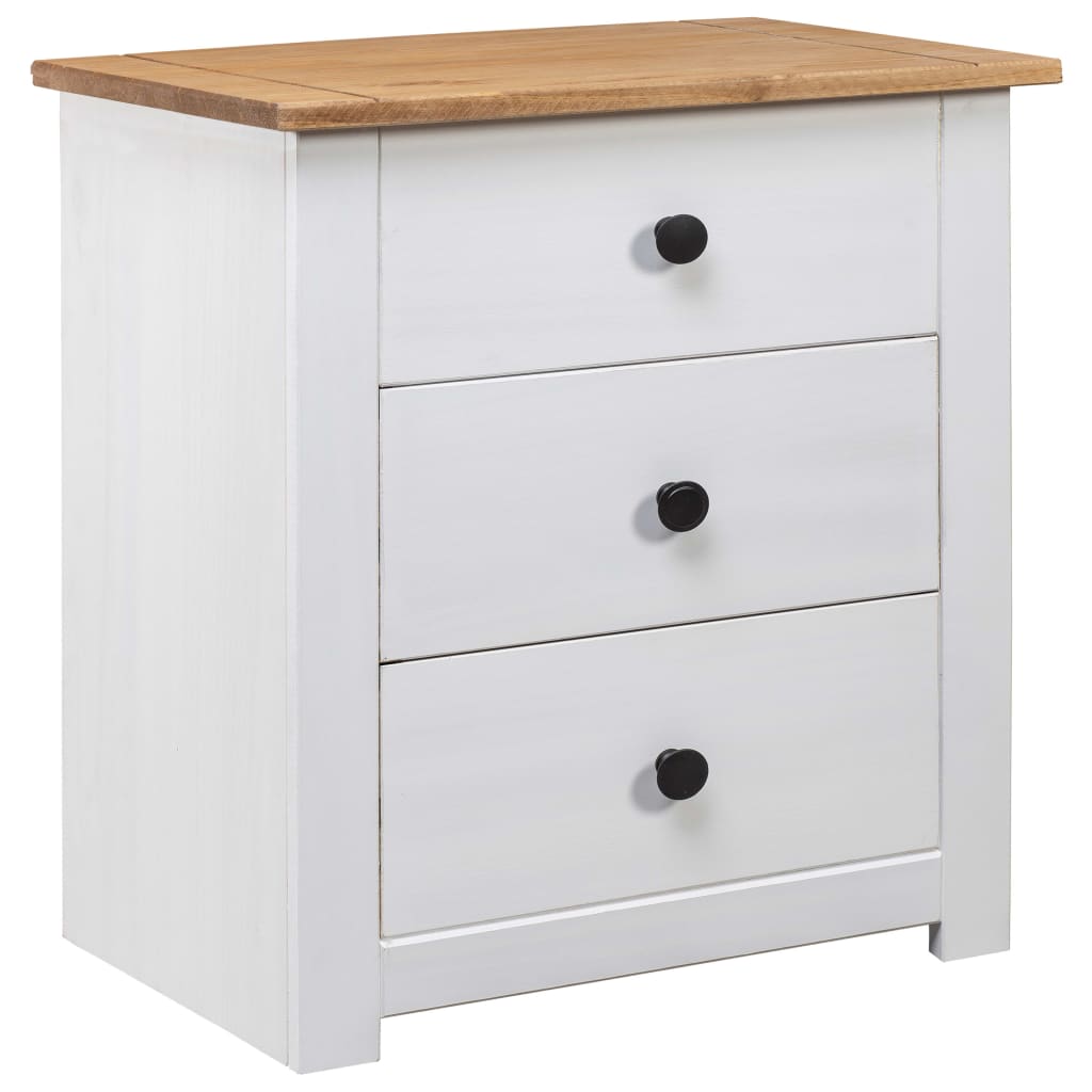 Table De Chevet Avec 3 Tiroirs 46 X 40 X 57 Cm Bois De Dec033412